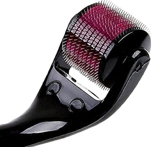 COUCHLY 0.5mm Derma Roller with 540 Titanium Needles for Hair Growth | Repair Damaged Hair & Stimulate Follicles | Reduce Hair Loss & Thicken Hair | Easy to Use at Home for Men & Women | Perfect for Scalp Care & Hair Regrowth Routine