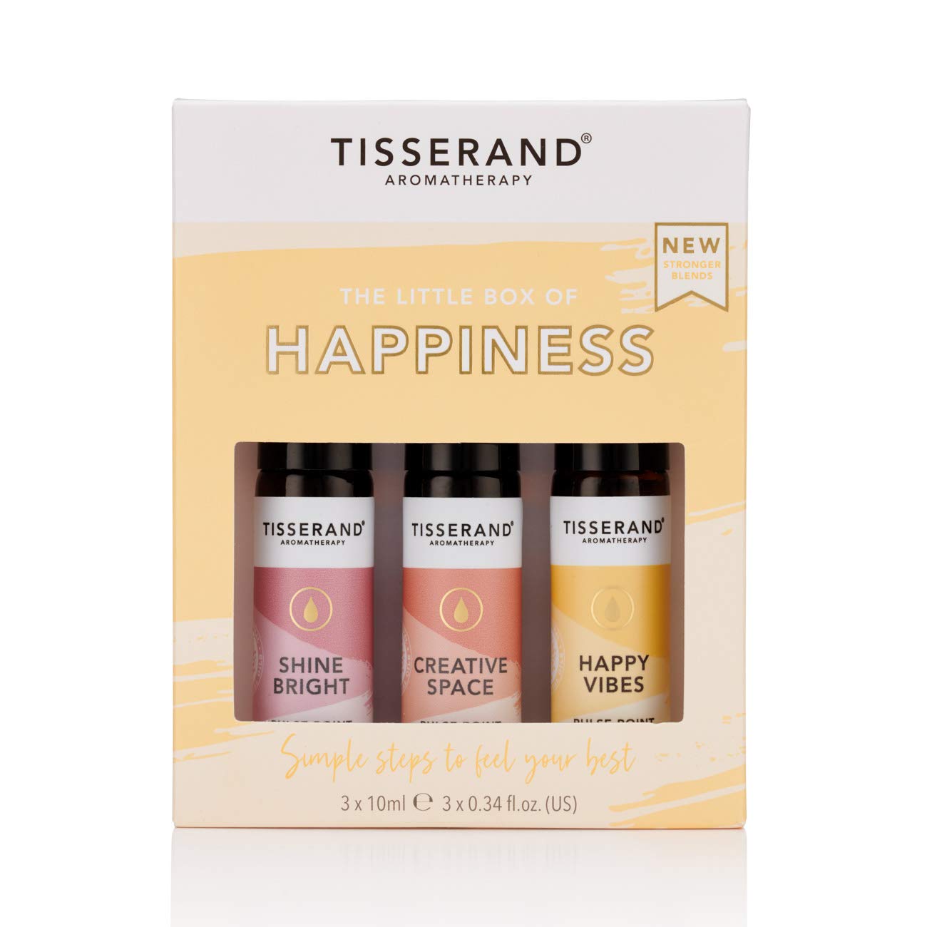 Tisserand Aromatherapy Essential Oil Set - Little Box of Happiness Gift Set for Stress Relief & Relaxation | Perfect for Home Spa, Yoga, Meditation & Self-Care Rituals