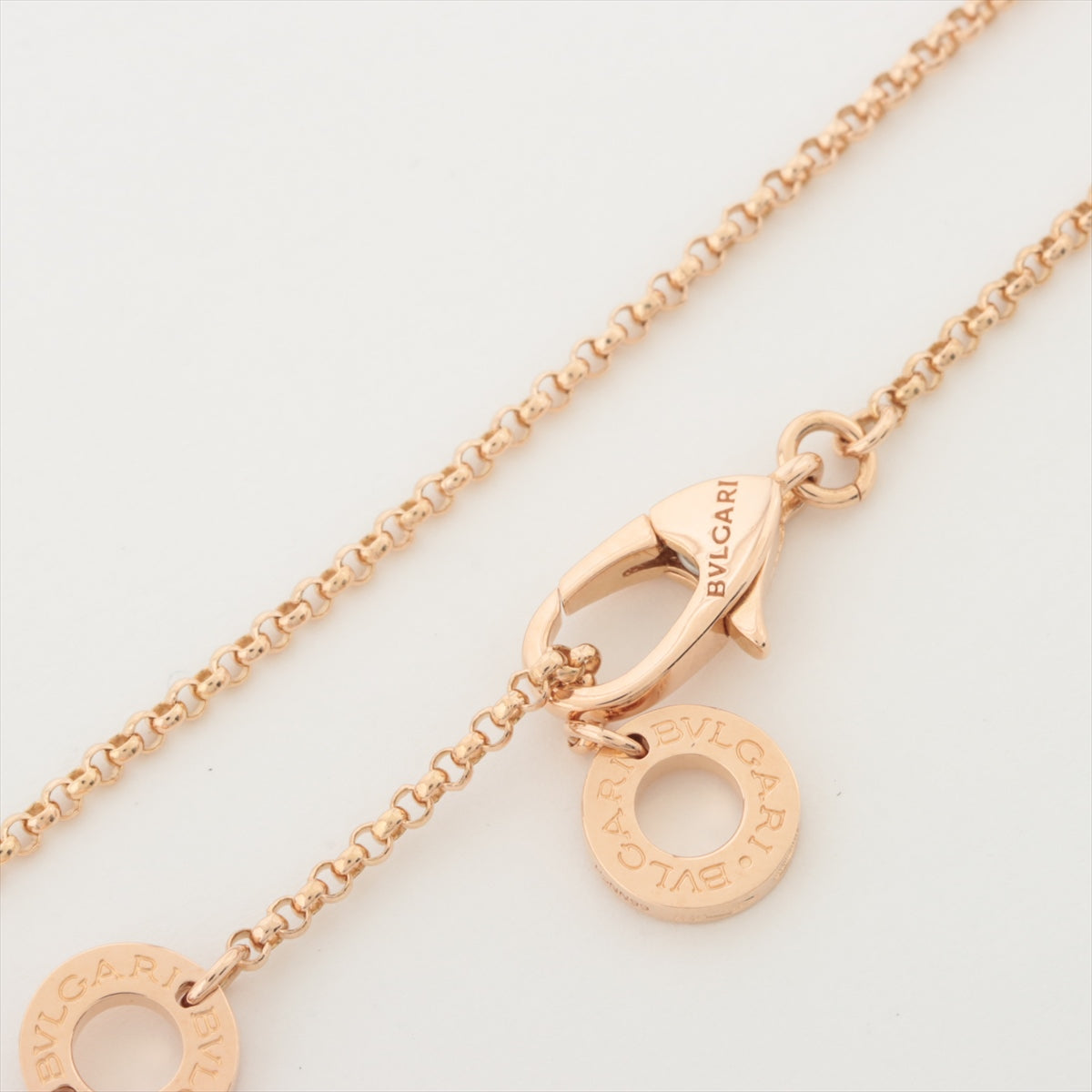 Bvlgari Mini B.Zero 1 Necklace in Bronze Rose Gold with Ceramic Accents - Elegant Jewelry Gift for Women, Perfect for Weddings & Special Occasions