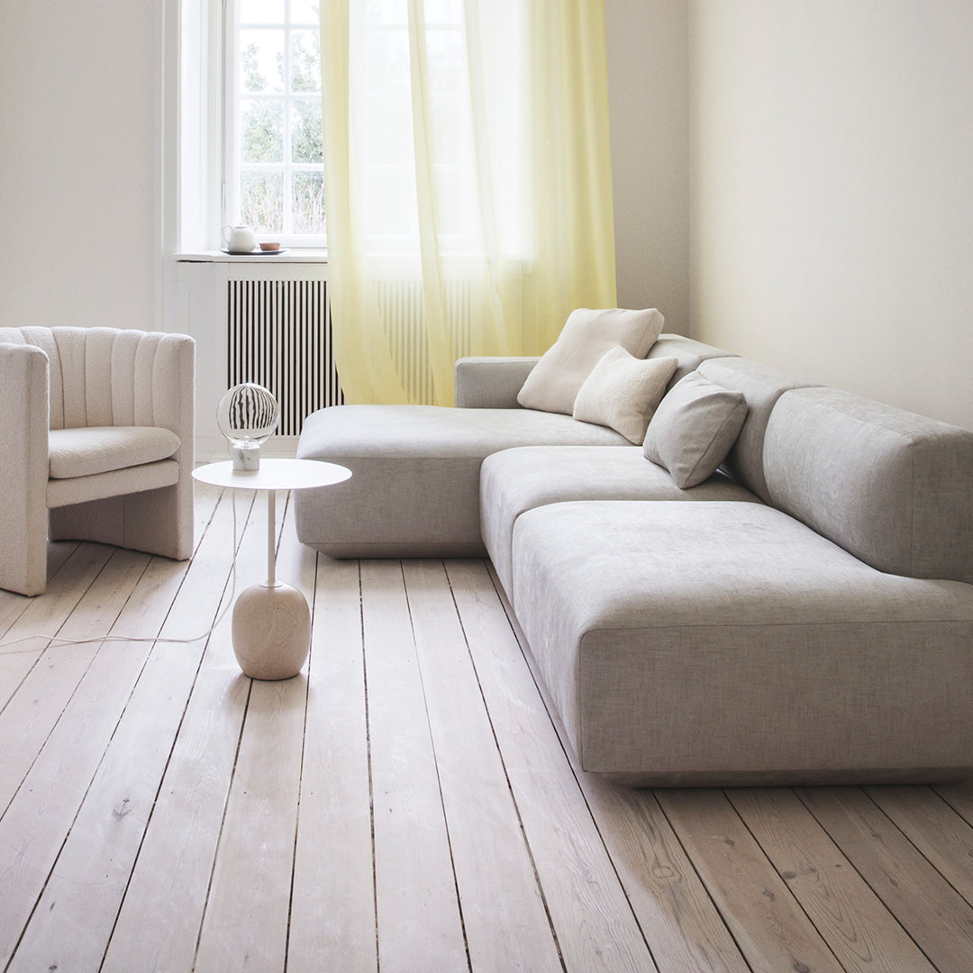 Develius Models I & J 3-Seater Sofa with Chaise and Open End - Modern Living Room Furniture for Relaxing & Entertaining