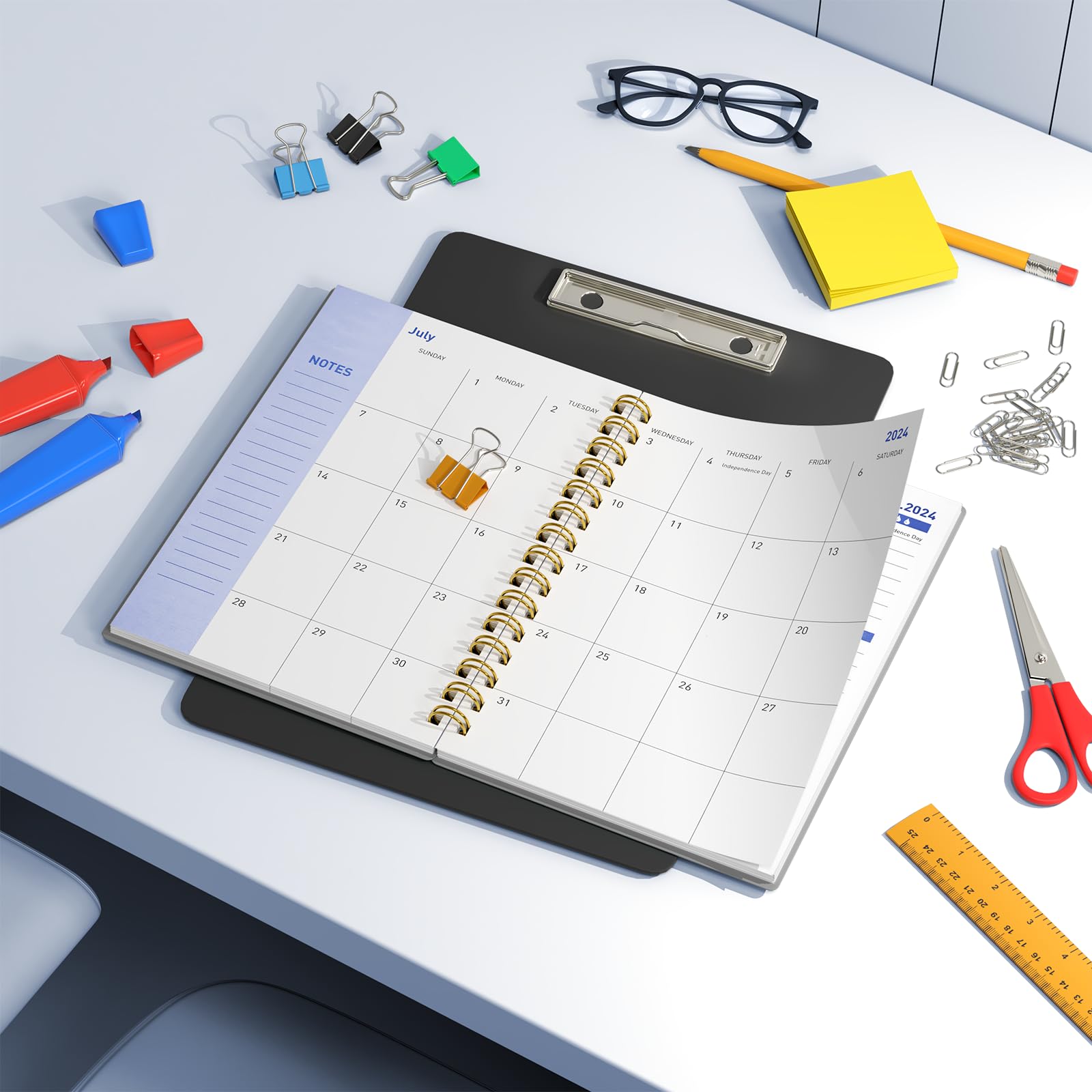 2024-2025 Academic Planner - Weekly & Monthly Organizer with Tabs & Stickers | 18-Month Planner (July 2024-Dec 2025) | 5.6