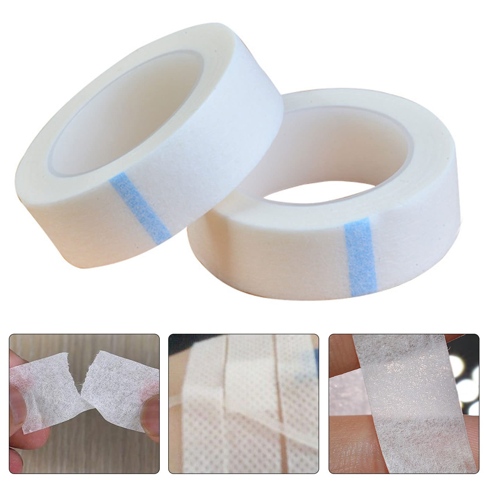 2 Rolls Micropore Surgical Tape 1.25cm x 9.1m - Hypoallergenic Medical Adhesive Tape for First Aid, Wound Dressing & Earring Cover - Breathable White Medical Tape for Sensitive Skin - Ideal for Hospitals, Clinics & Home First Aid Kits