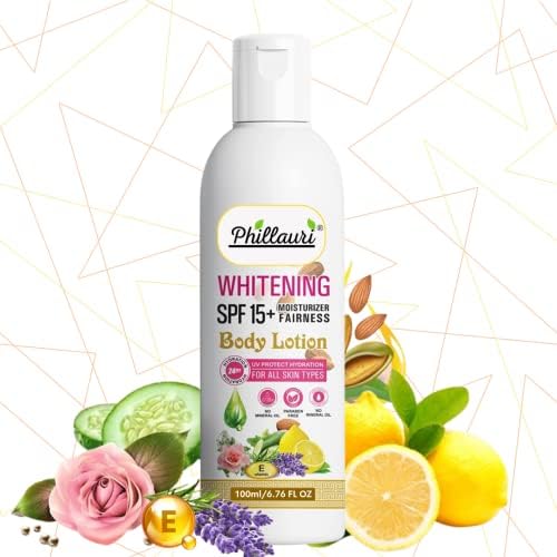 Phillauri SPF 15+ Moisturizing Body Lotion for Women & Men - Hydrating Dry Skin Care with Sun Protection | Pack of 2 | Perfect for Daily Use, Outdoor Activities & Sun Exposure