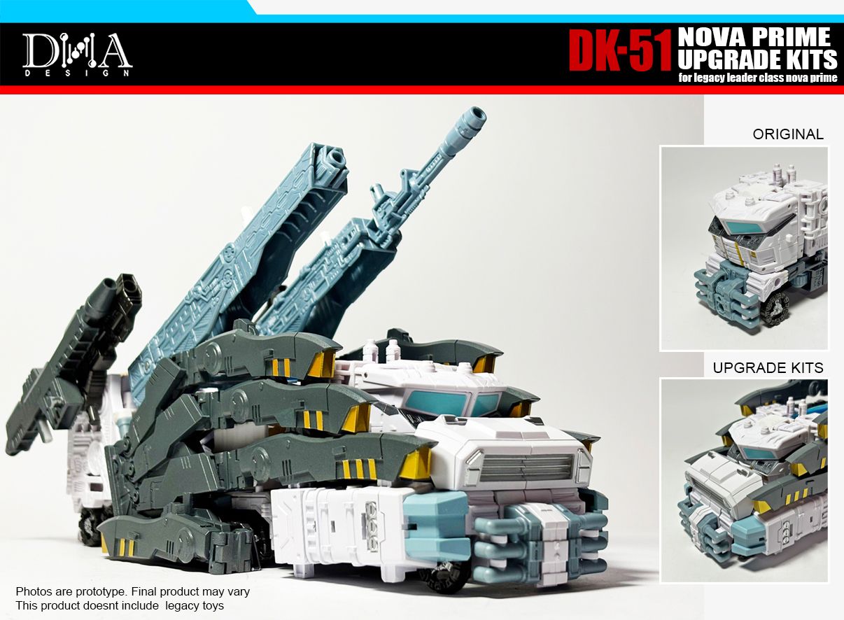 DNA Design DK 51 Upgrade Kit for Nova Prime - Transformers Action Figure Parts - Perfect for Collectors & Custom Builders - Enhance Your Nova Prime Figure Display & Play Experience