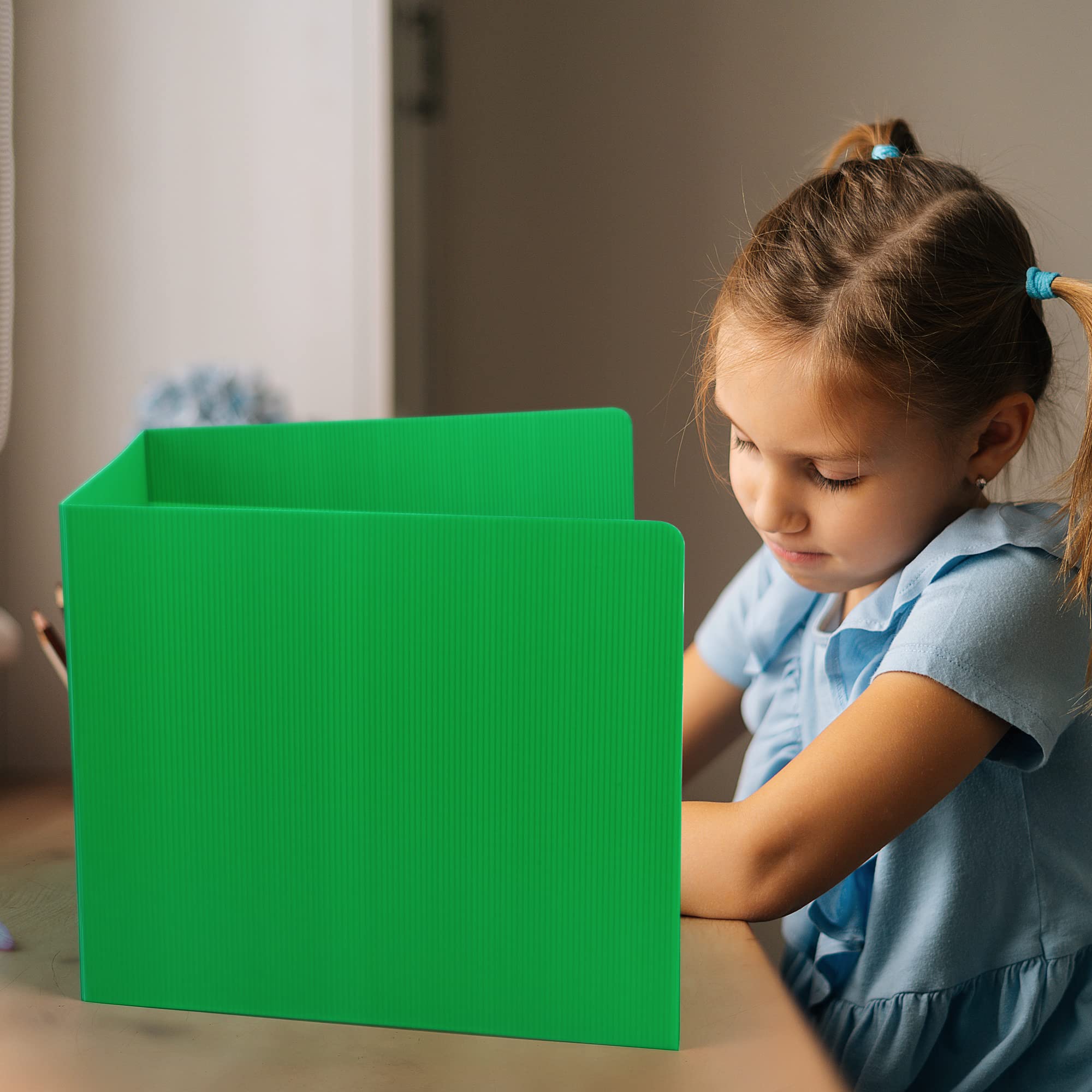 Colorful Student Privacy Folders for Desks - 24 Pack Classroom Dividers for Study & Focus