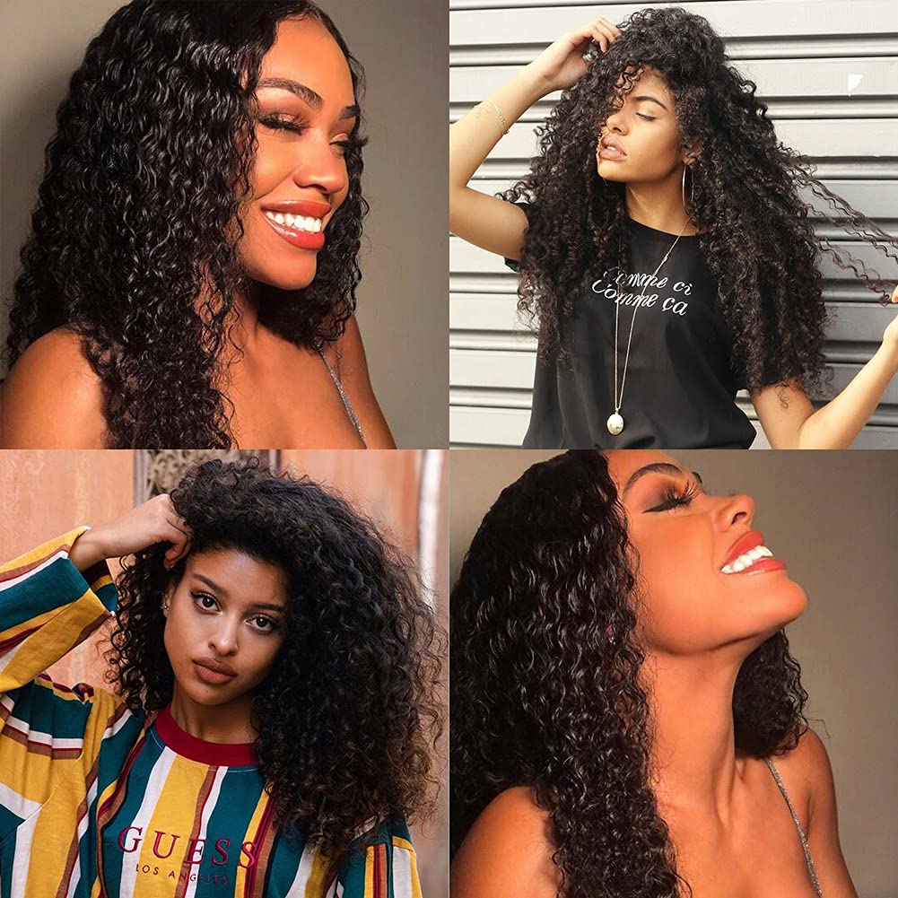 Brazilian Virgin Deep Wave Human Hair Bundles 3 Pack (20