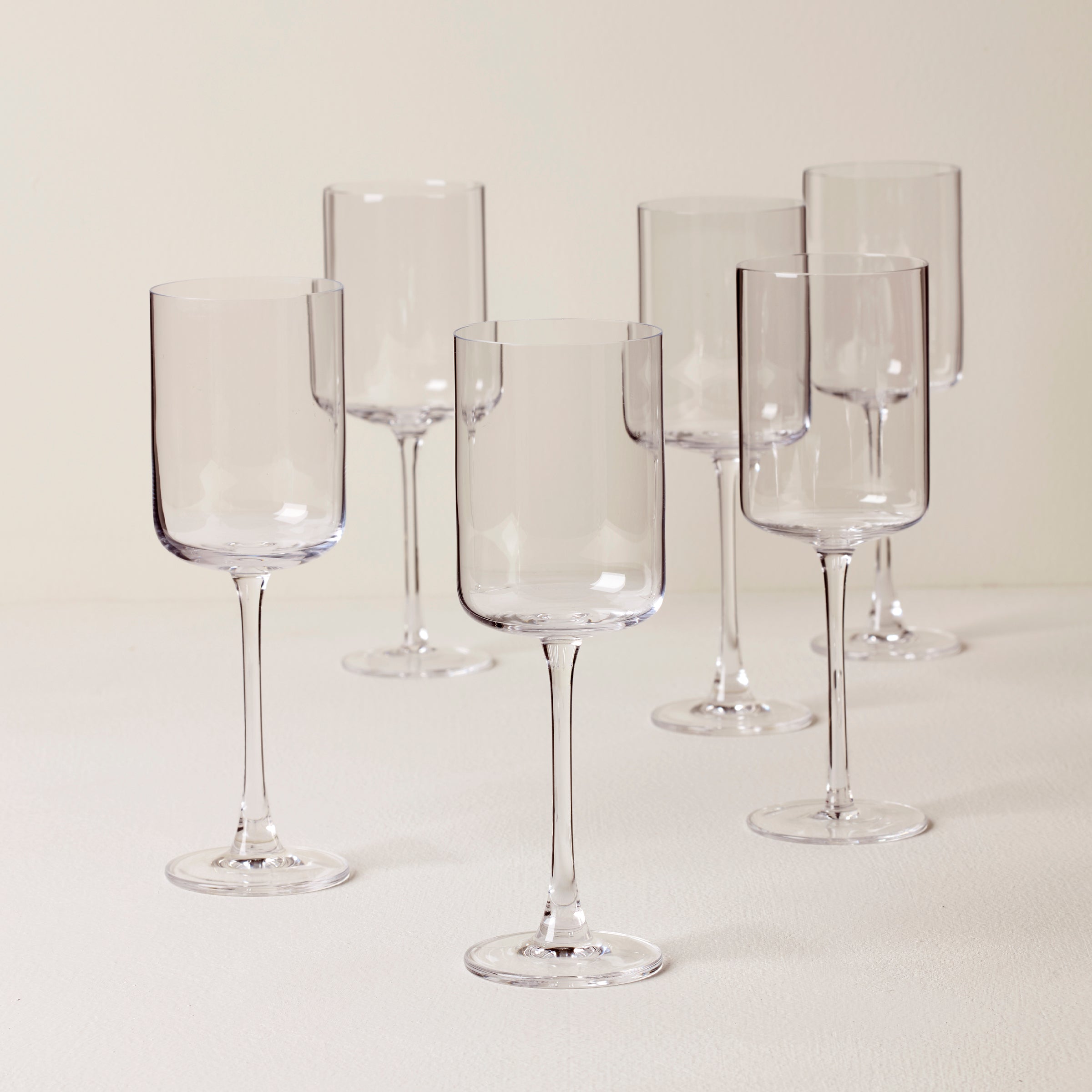 Premium Tuscany Classic Straight White Wine Glasses Set of 6 - Elegant Crystal Clear Glassware for Chardonnay, Sauvignon Blanc & Fine Dining - Perfect for Dinner Parties, Weddings & Wine Tasting Events