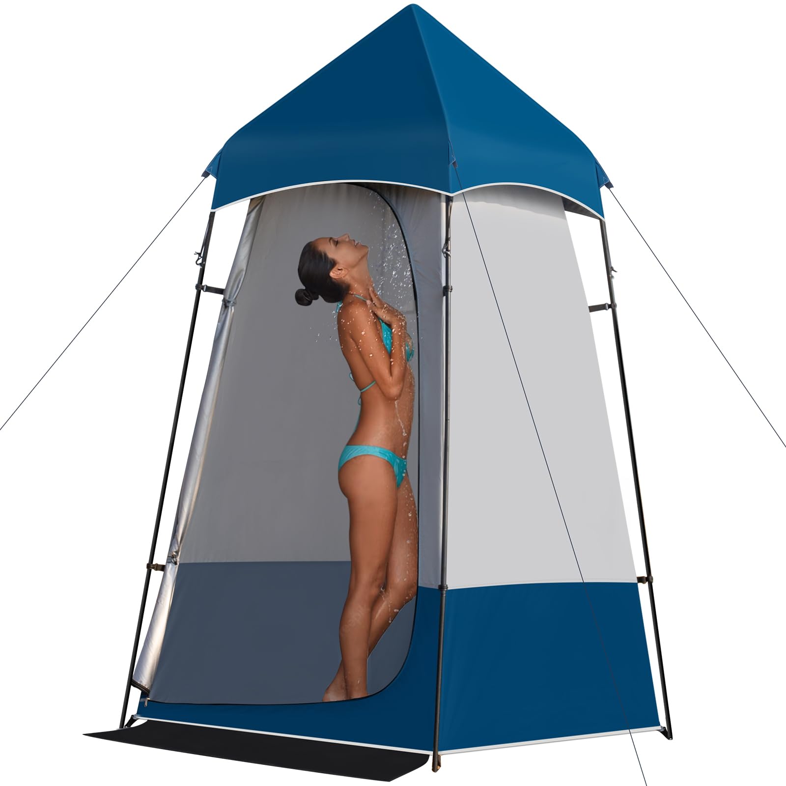 Leader Accessories 6.9 FT Portable Camping Shower Tent - Outdoor Changing Room & Privacy Shelter for Camping, Toilet, Shower, Beach, Pool & Outdoor Adventures