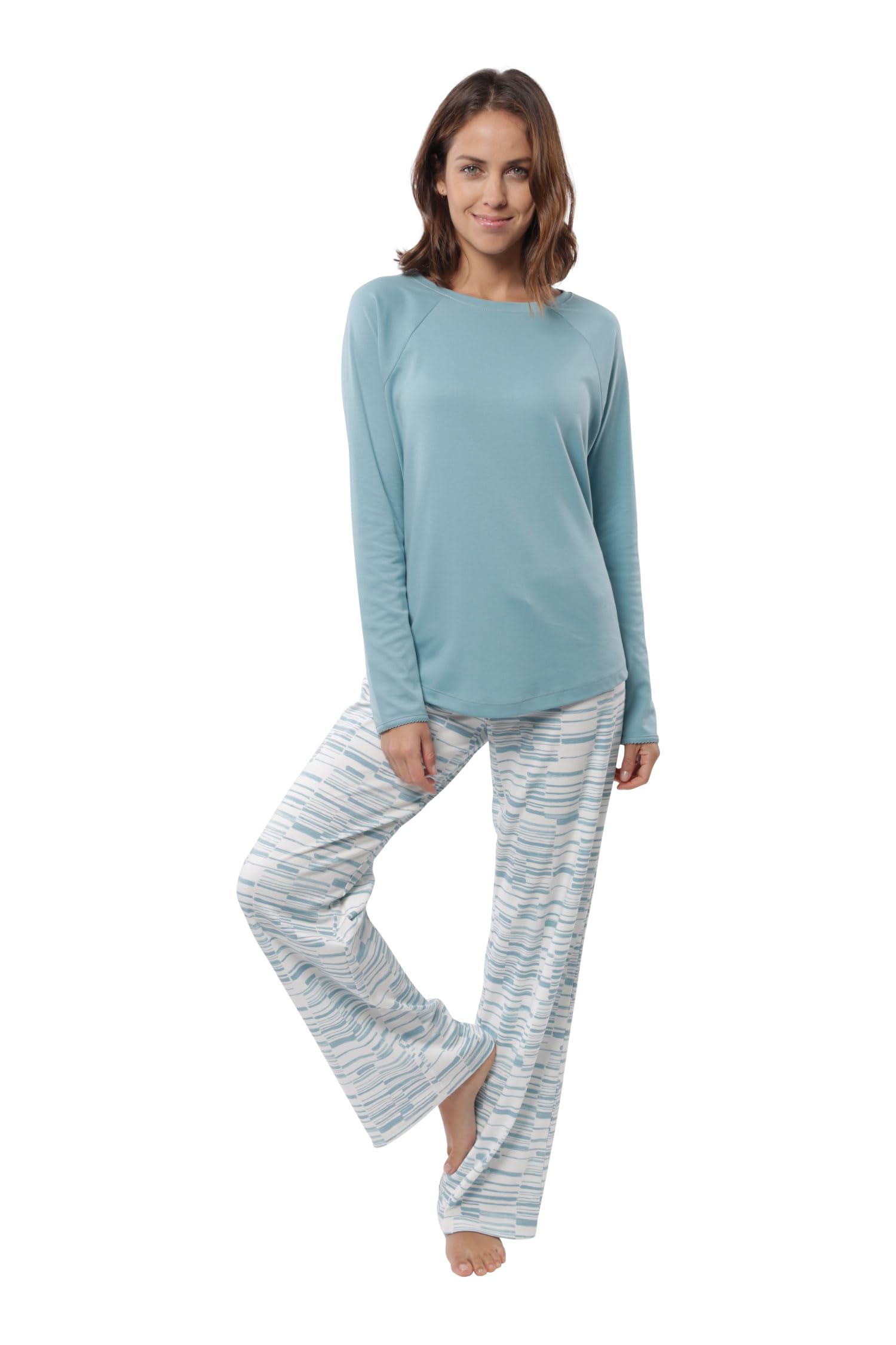 Premium Pima Cotton Women's Pajama Set - Ultra Soft Sleepwear for Women | Lounge & Sleep Comfort | Perfect for Relaxing at Home, Spa Days & Cozy Nights