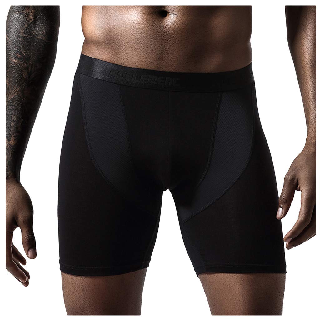 DIYAGO Men's Boxer Briefs - Soft, Comfortable & Quick-Dry Underwear for Sports, Gym & Beach - Long Leg Breathable Boxer Shorts - Perfect for Active Lifestyles & Everyday Wear
