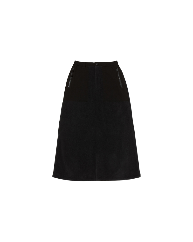 Double Face Fleece Skirt for Women - Soft & Warm Winter Skirt with Pockets - Perfect for Casual Outfits, Office Wear & Cold Weather Fashion