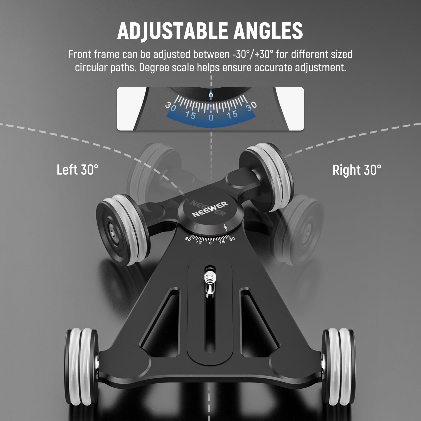 **NEEWER SD002 Camera Slider Dolly Mount - Professional Smooth Video Recording for DSLR, Mirrorless Cameras - Perfect for Vlogging, Time-Lapse, and Film Making**