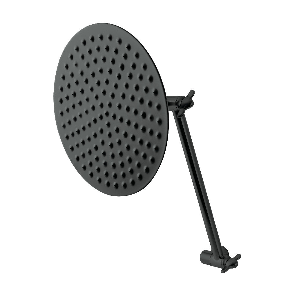 Kingston Brass K136K8 Victorian Style Adjustable Shower Head with Extendable Arm - Perfect for Bathroom Renovation & Spa-Like Shower Experience