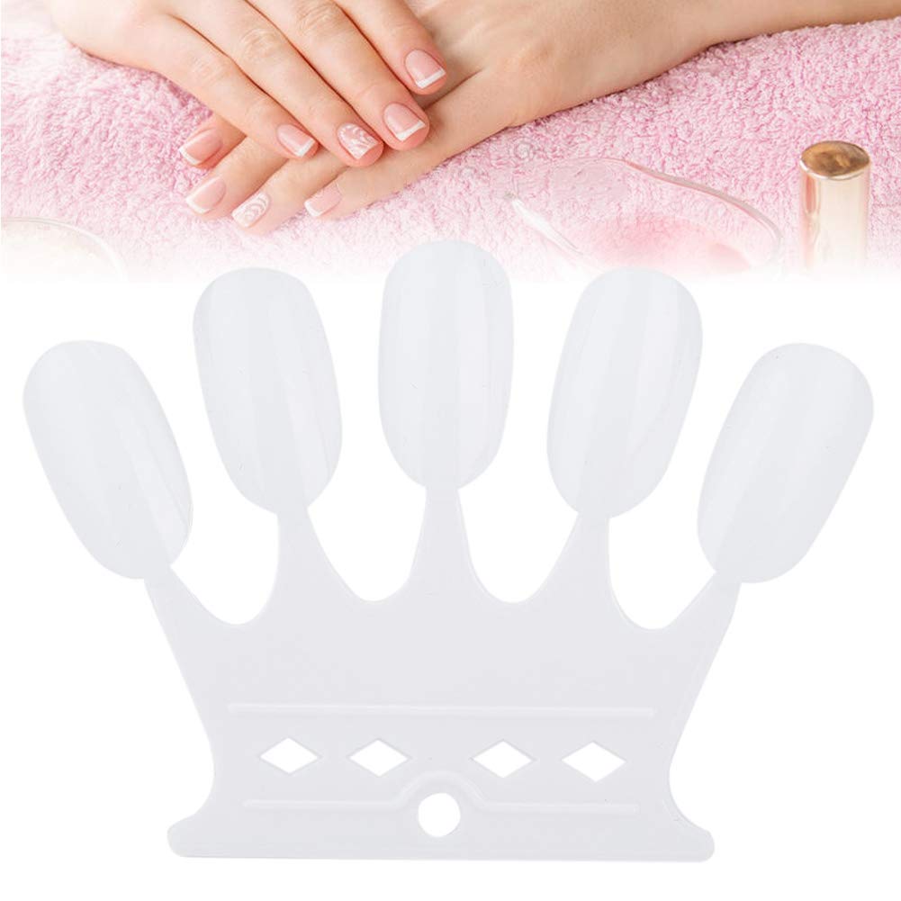 50pcs White Nail Polish Display Sticks - Professional Manicure Practice Tips & Color Cards for Nail Art Training, Salon Showcase, and DIY Home Gel Polish Application