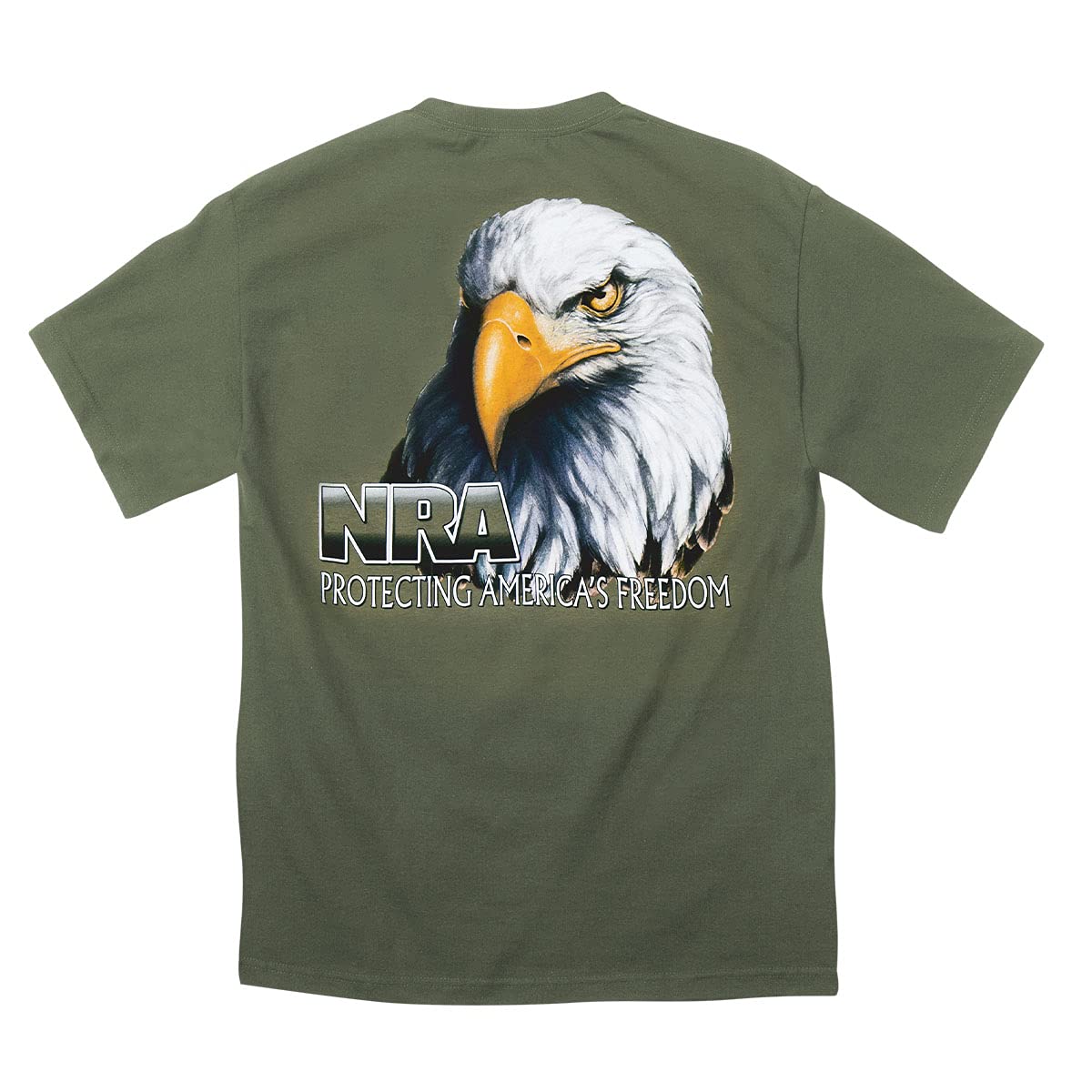 NRA T-Shirts for Men - Patriotic American Bald Eagle Graphic Tee - Comfortable Cotton Shirt for Hunting, Shooting Range & Outdoor Activities