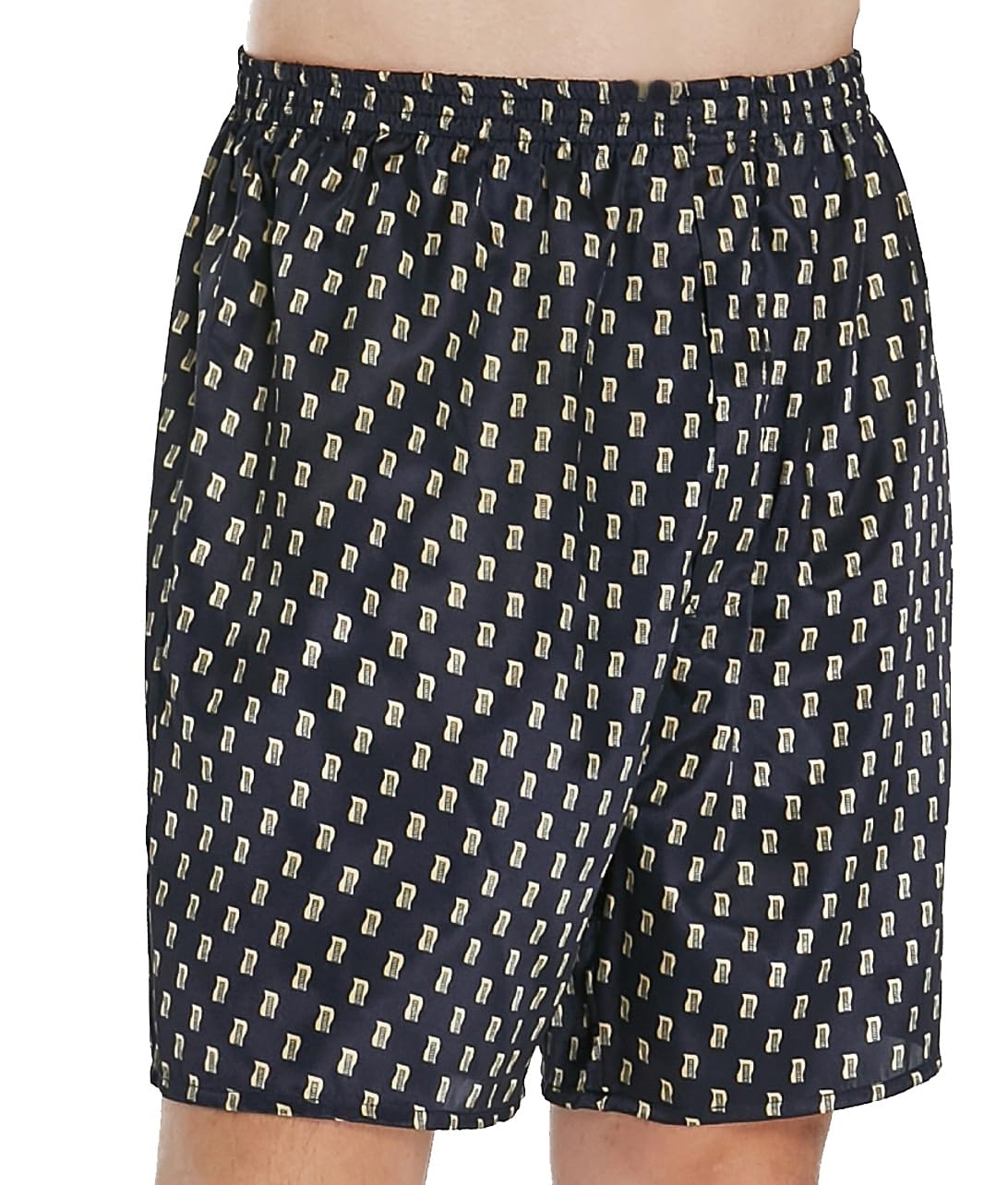 Lavenderi Men's Silk Satin Boxer Shorts - Luxury Sleepwear & Lounge Pajama Shorts for Comfortable Nightwear and Relaxing at Home