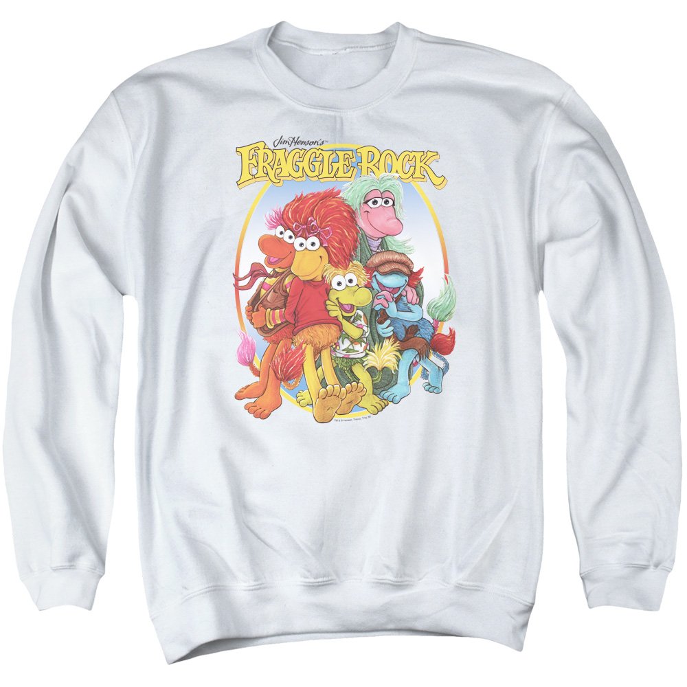 Fraggle Rock Group Hug Unisex Crewneck Sweatshirt - Soft Cotton Pullover for Men & Women - Perfect for Casual Wear, Gifts & TV Show Fans