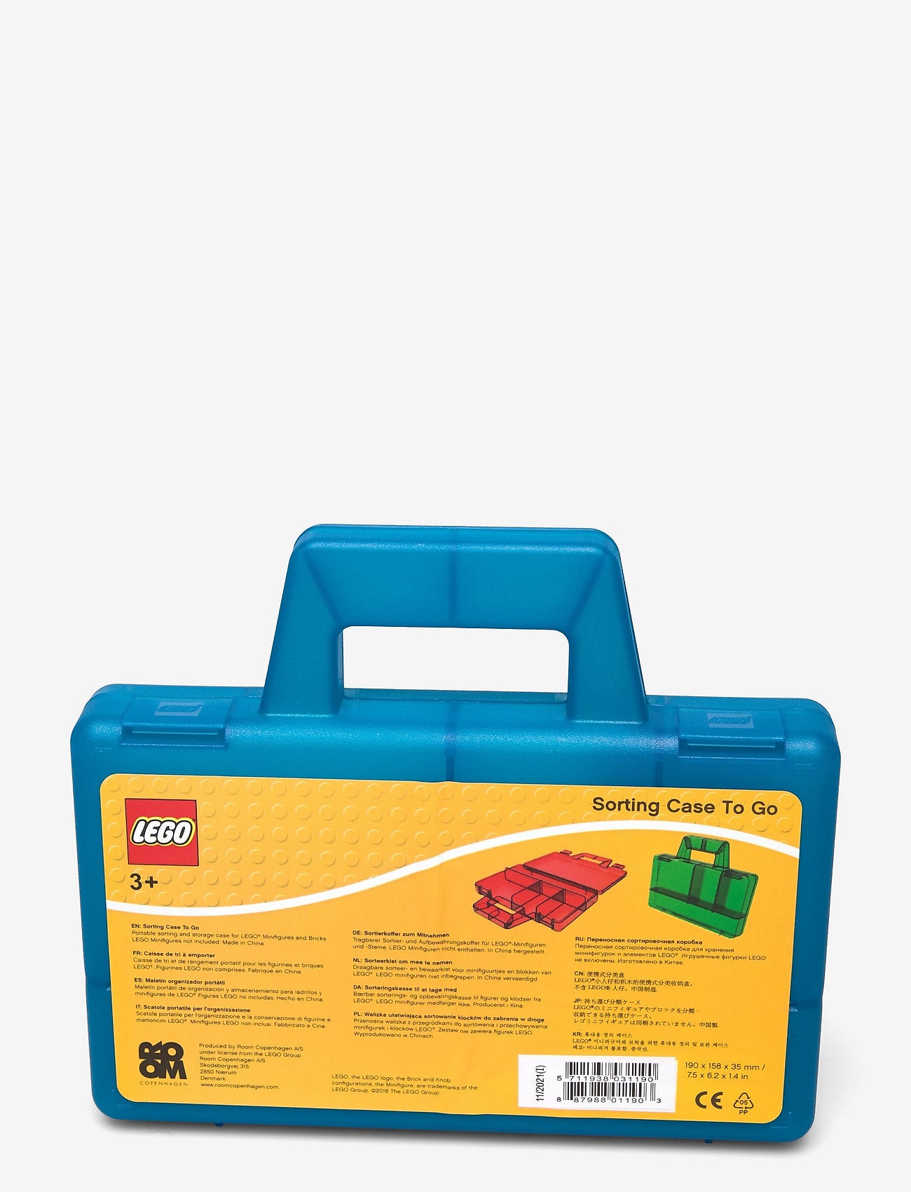 Lego Sorting Case To Go - Transparent Blue Storage Organizer for Travel & Home Organization | Perfect for Kids & Adults