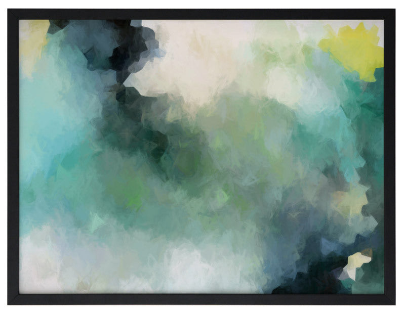 Down by the Mangroves Framed Wall Art Print - Coastal Landscape Painting for Beach House Decor, Living Room & Office Wall Decor