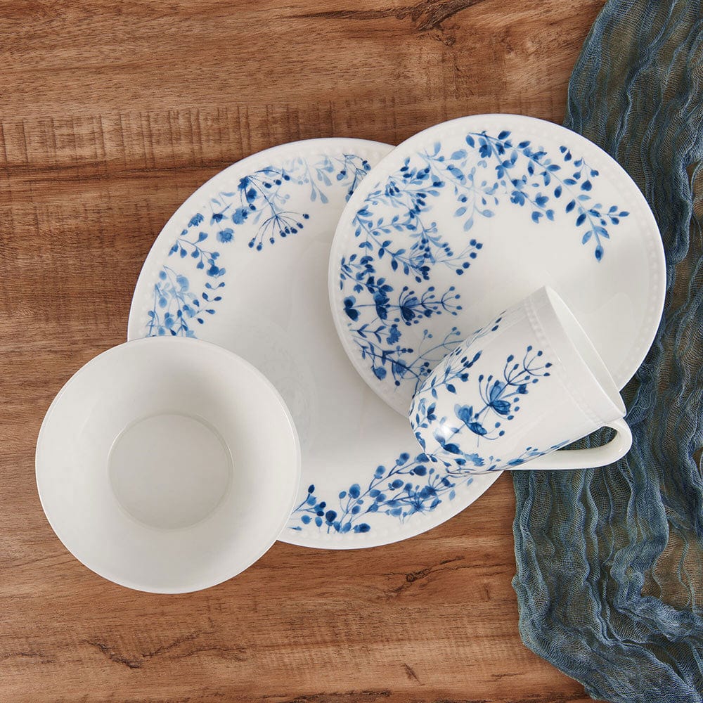 Taryn 4-Piece Dinner Plate Set - Elegant Porcelain Plates for Dining, Entertaining & Everyday Use | Perfect for Family Meals, Parties & Special Occasions