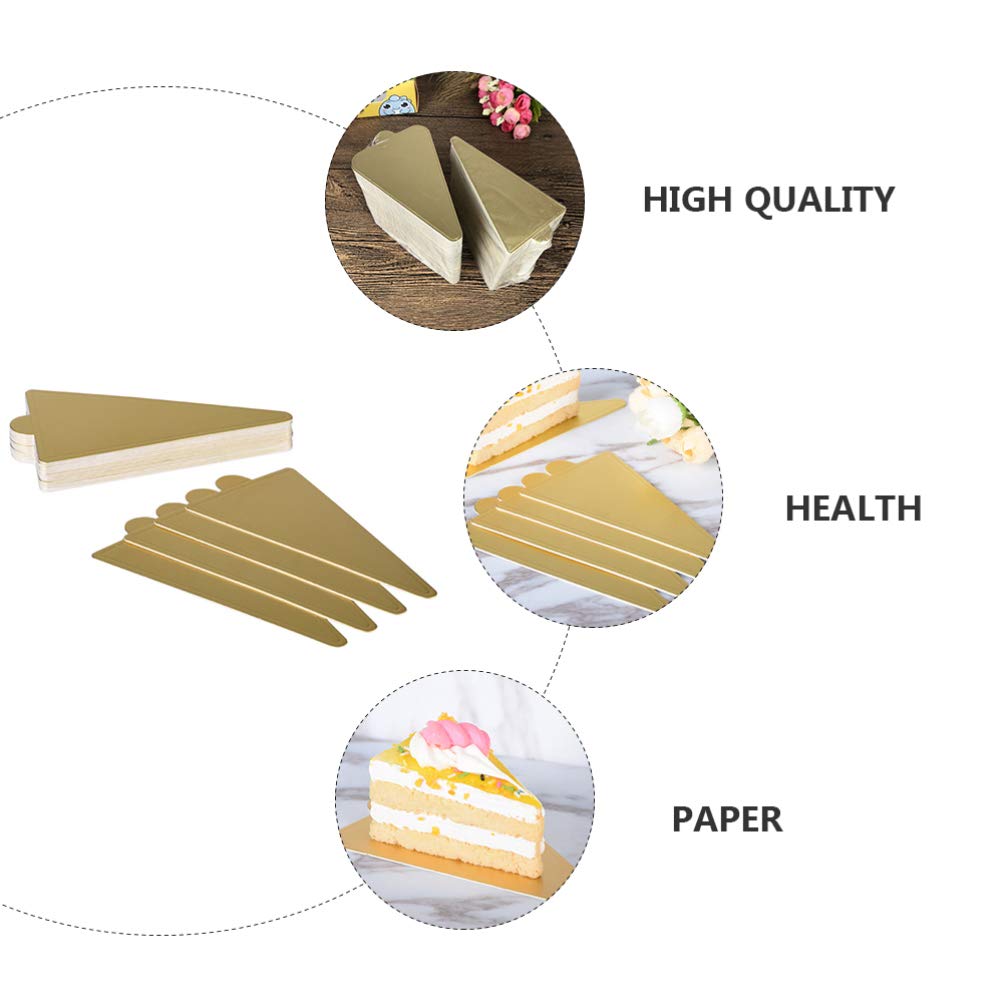 DOITOOL 100 Pcs Gold Cake Boards - Round Mini Mousse Cake Cardboard Bases, Thickened Pastry Plates for Dessert Display & Baking - Perfect for Wedding, Birthday Party, and Bakery Use
