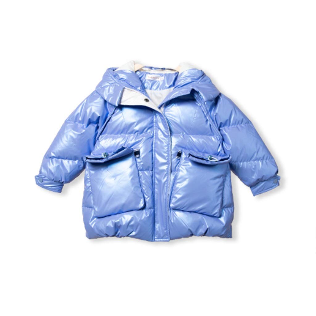 Baby Girls Winter Down Jacket - Lightweight Puffer Coat for Kids & Infants | Warm Thick Cute Winter Outerwear | Size 110 | Perfect for Snow Play, Outdoor Activities & Cold Weather Protection