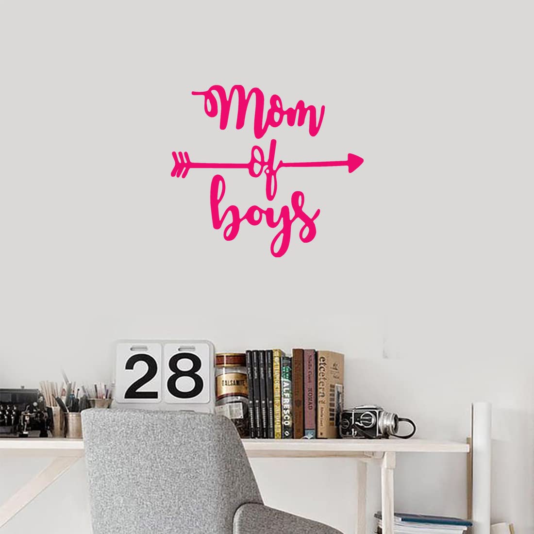 Premium Waterproof Vinyl Decal Stickers (Set of 2) - Pink Boys Design for Laptop, Phone, Helmet, Car Window, Bumper, Mug, Cup, Door & Wall - Perfect for Mom Life Decor, Kids Room & DIY Projects