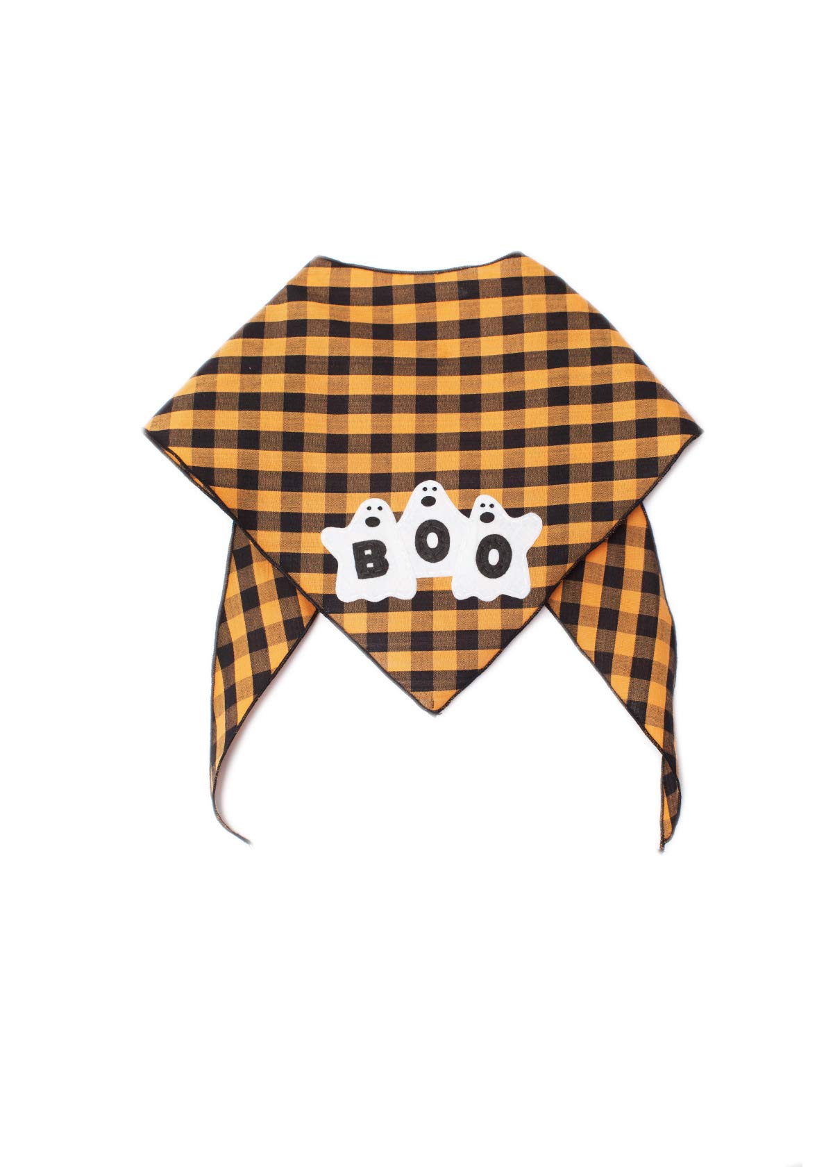 Halloween Dog Bandanas for Medium to Large Dogs - Boo & Ghouls Print, 100% Cotton Pet Bandana for Costume Parties, Trick or Treat & Photo Props