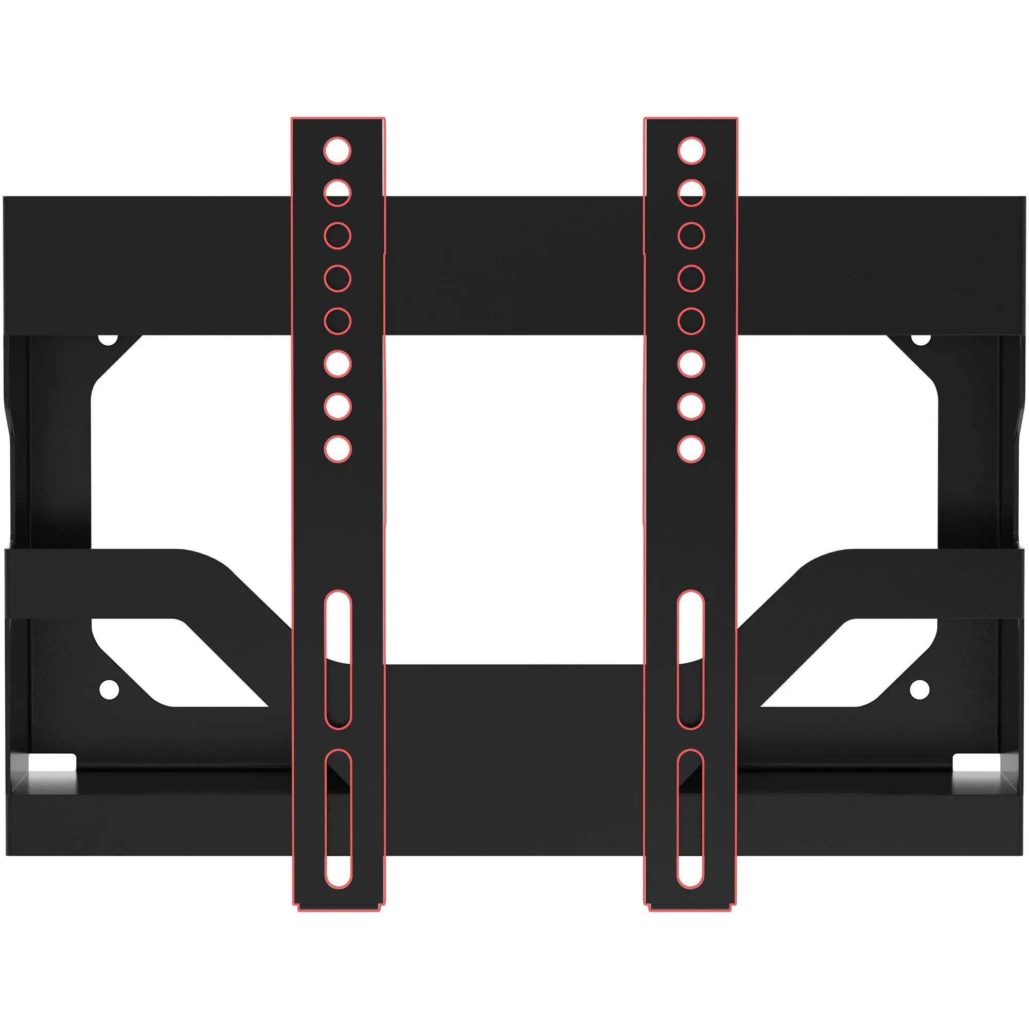 Universal TV and Monitor Wall Mount Bracket with Built-in Storage Shelf - Perfect for Living Room, Bedroom, and Office Organization