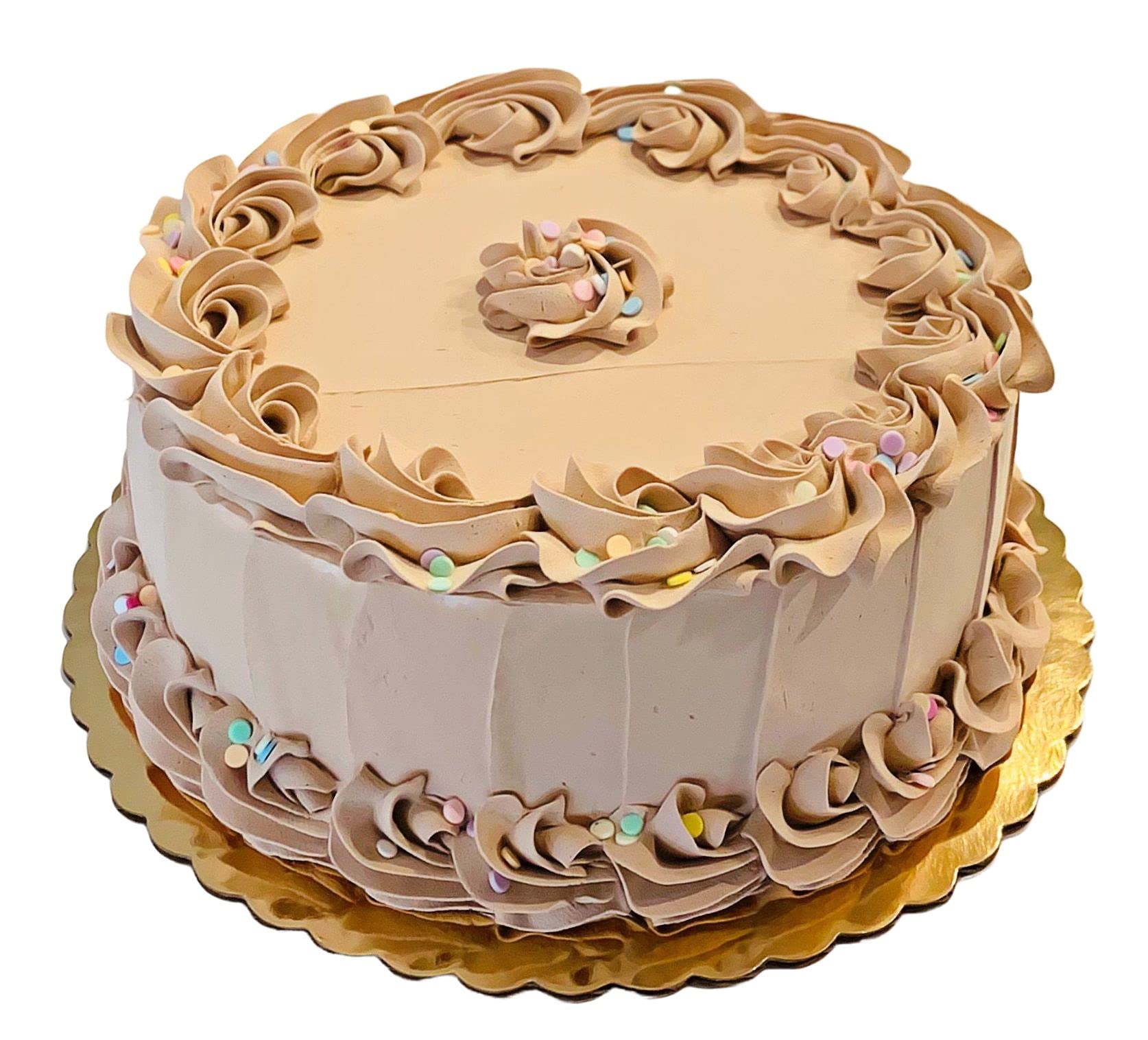 Artificial Cupcakes & Fake Cakes for Display - Realistic Faux Dessert Decorations for Home, Kitchen & Party Decor - Chocolate Birthday Cake Display with Cake Plate - Perfect for Wedding Centerpieces, Bakery Displays & Home Decor
