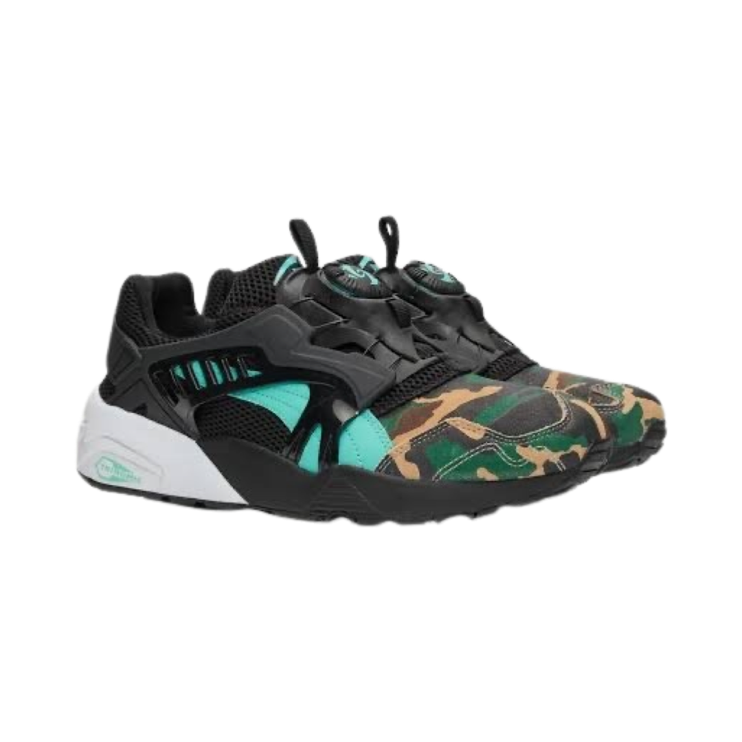 Puma Disc Blaze Atmos Night Jungle Black Camo Teal Sneakers - Men's Running Shoes for Gym, Jogging & Streetwear Fashion