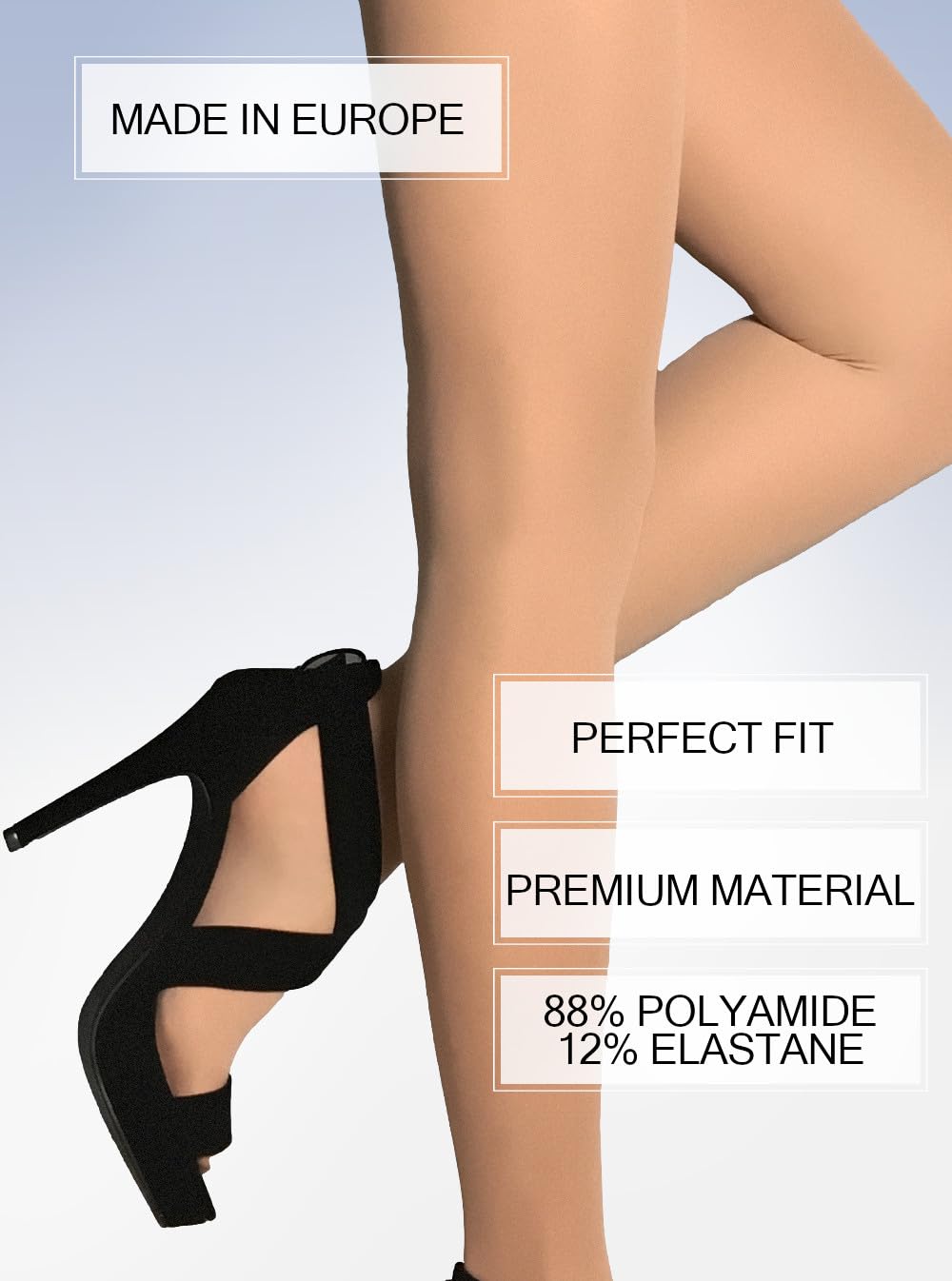 Stylish & Comfortable 40D Semi-Opaque Pantyhose for Women - Fashionable Colored Tights & Nylons | Perfect for Office Wear, Date Nights & Everyday Outfits