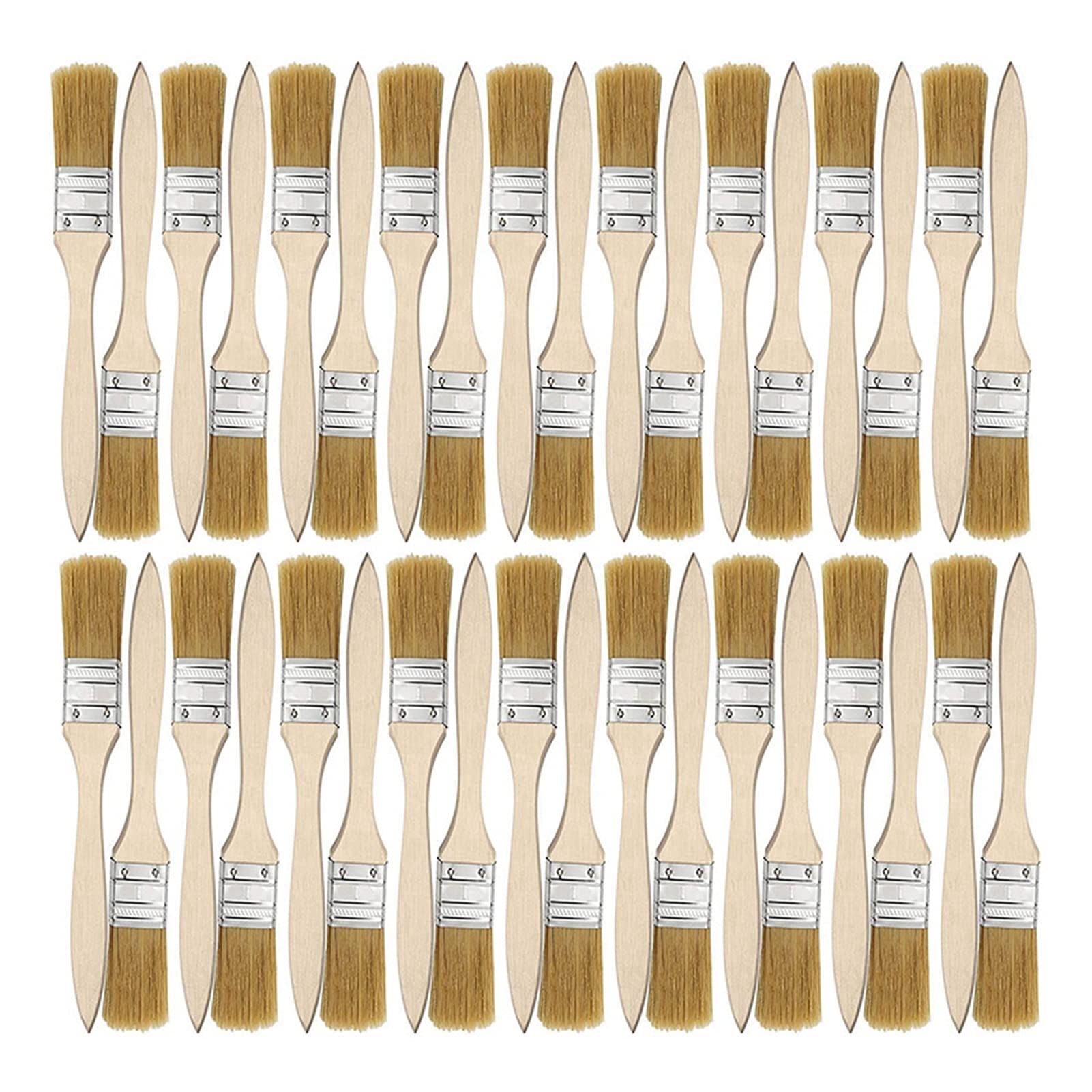 36 Pack of 1 Inch (24mm) Paint Brushes - Professional Chip Brushes for Oil, Water Based Paints, Stains, Varnishes, Glues & Gesso - Perfect for Artists, DIY Home Projects & Crafting
