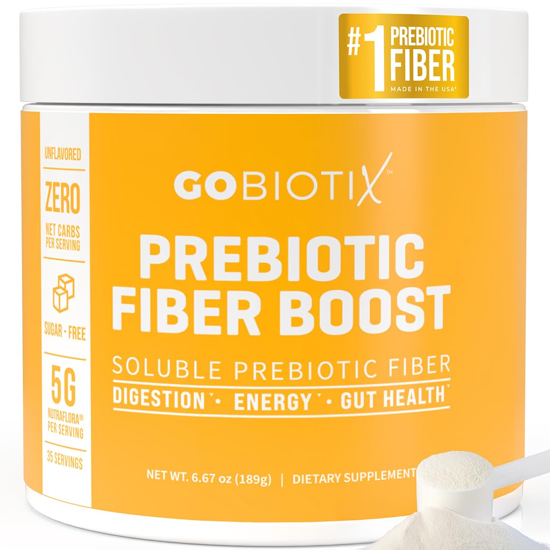 GOBIOTIX Prebiotic Fiber Powder - Gut Health & Digestion Support | Keto, Vegan, Gluten-Free | for Smoothies & Baking