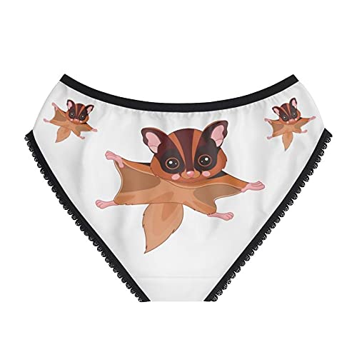 Flying Squirrel Women's Cotton Briefs - Comfortable Funny Underwear for Everyday Wear | Perfect for Gifts, Costume Parties & Loungewear