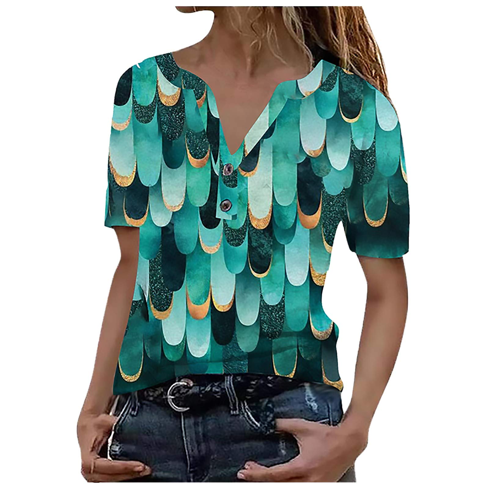 Women's Blouses & Tops - Elegant Cap Sleeve T-Shirts, Casual Loose Fit Basic Shirts & Tank Tops for Work, Party & Everyday Wear