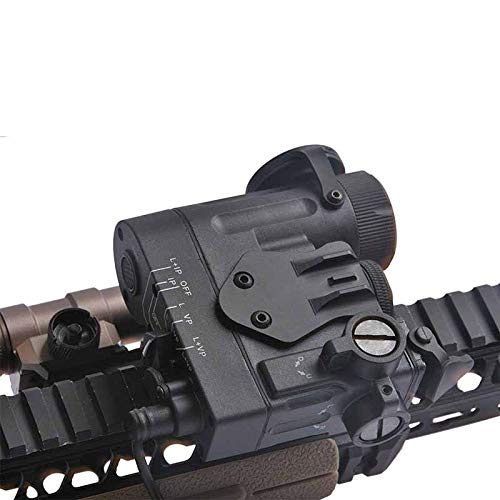 BUIS Iron Sight Compatible with DBAL I2 Laser - Tactical Backup Sight for AR-15, M4, and Rifle Accessories | Perfect for Military, Hunting, and Outdoor Shooting Scenarios