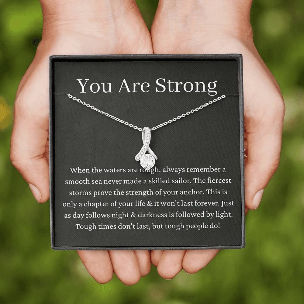 Personalized Inspirational Ribbon Gift for Get Well, Breakup, Divorce & Anxiety - Thoughtful Encouragement Present for Friends & Loved Ones - Perfect for Hospital Recovery, Emotional Support & Cheering Up