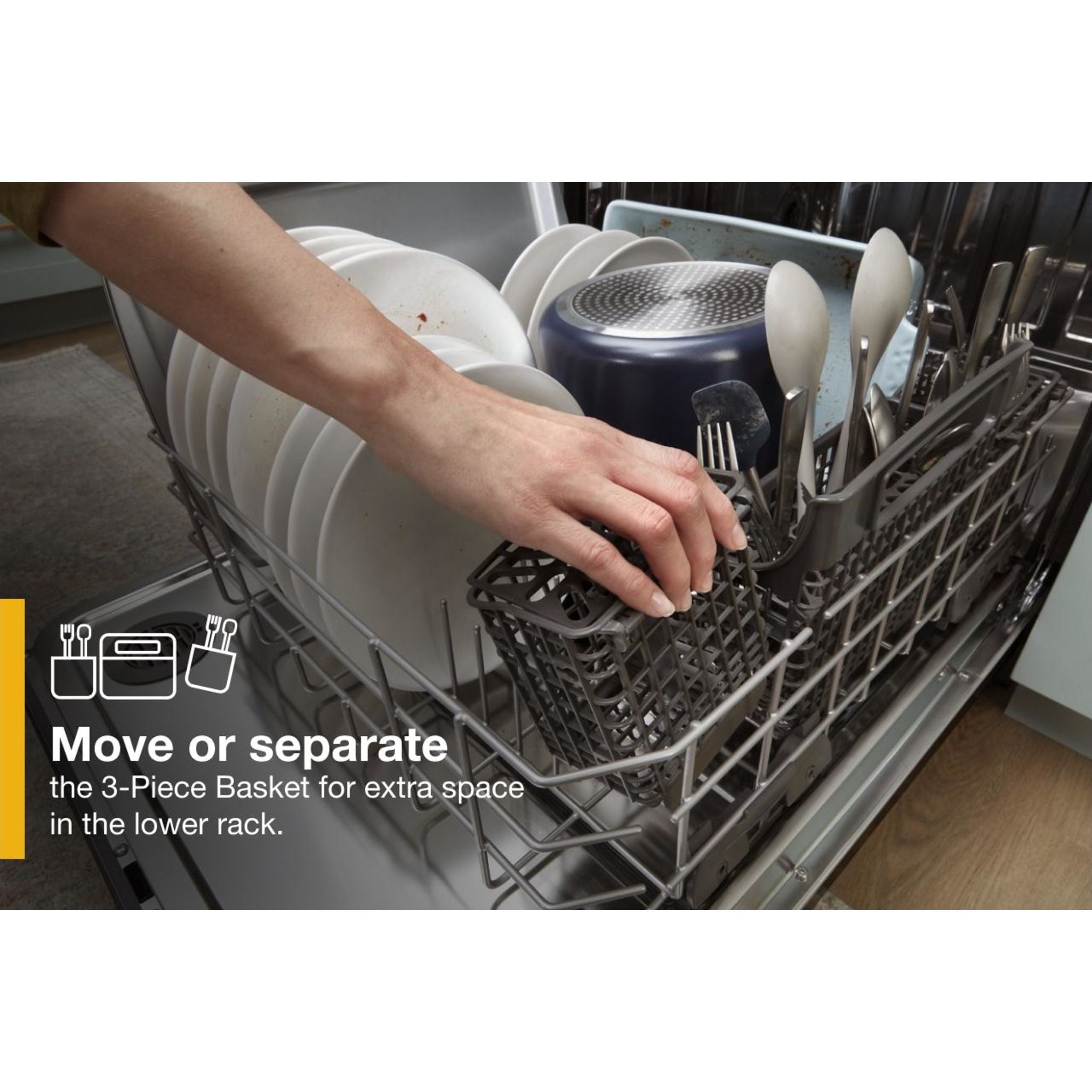 Whirlpool WDT750SAKV Stainless Steel Tub Dishwasher with Print Resist Finish - Black Stainless Steel - Perfect for Modern Kitchens & High-Traffic Homes