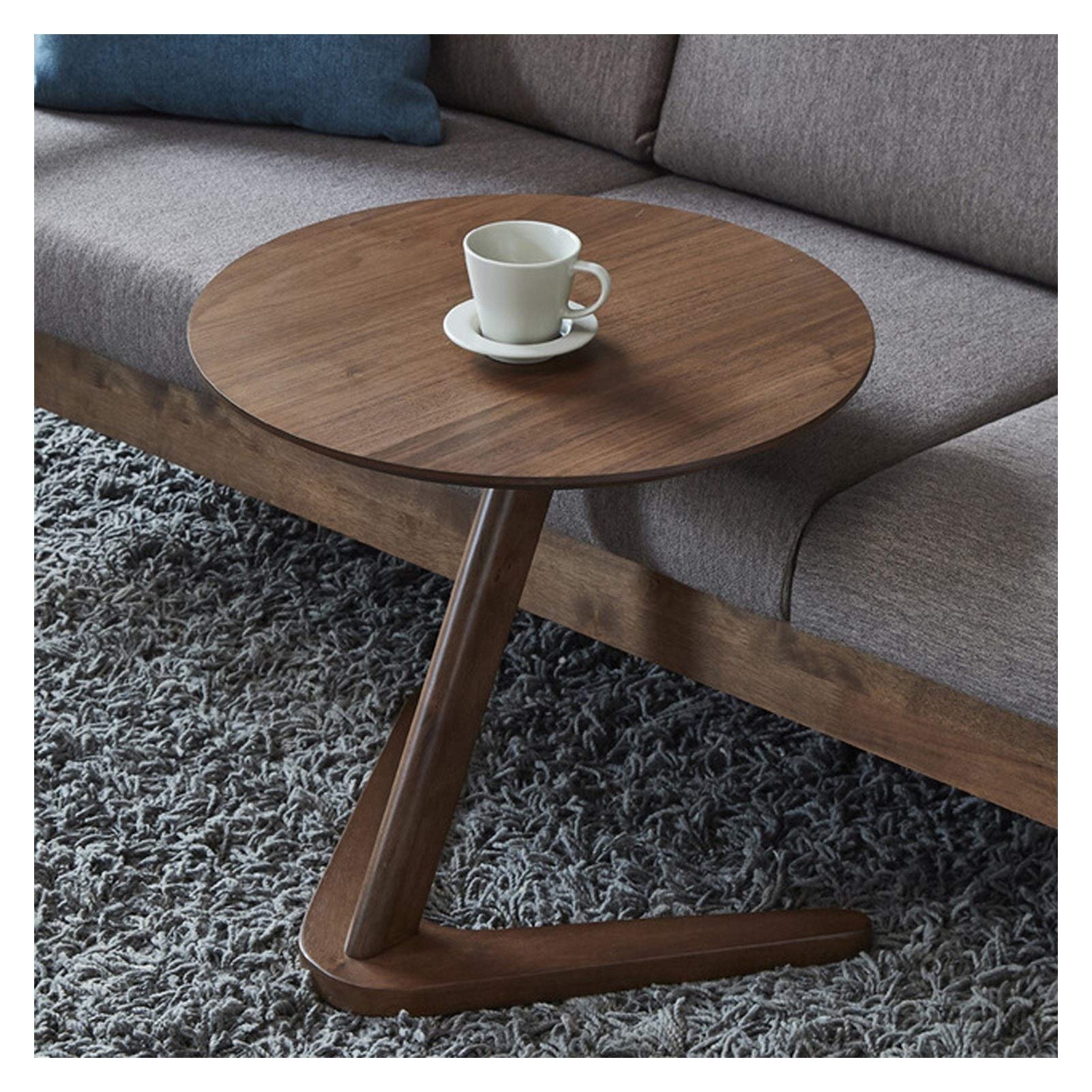 Round Wooden Accent Side Table - 19.7