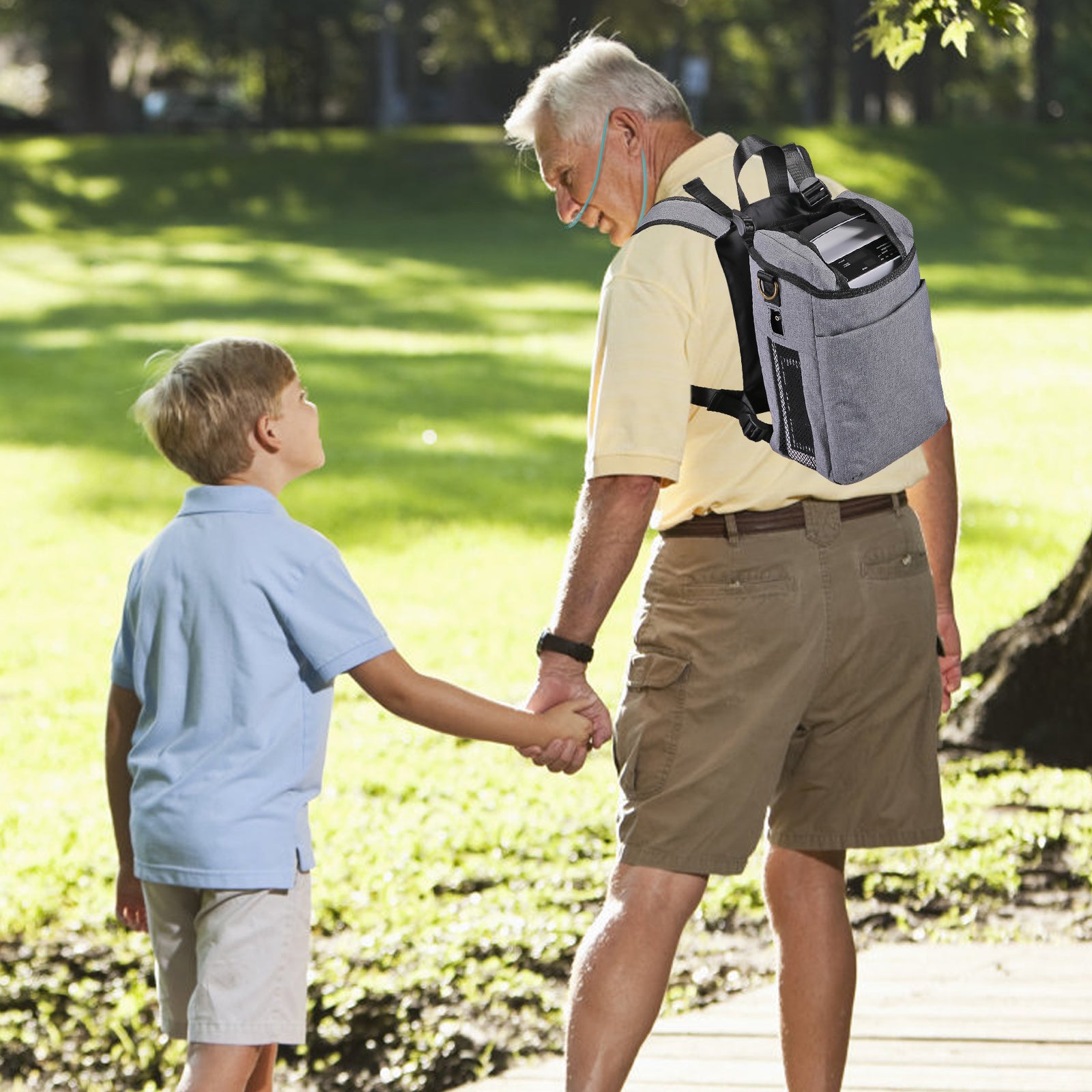 Portable Oxygen Concentrator 5L/min Mini & Lightweight - Varon NT-01 Pulse Flow for Travel, Home & Outdoor Use - Ideal for COPD Patients & Active Lifestyles