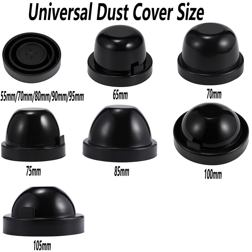 2-Pack Universal Car Light Seal Caps for 55mm & 95mm Headlights - Waterproof Dustproof Protection for Vehicles, Trucks, SUVs (Perfect for Night Driving & Off-Road Adventures)