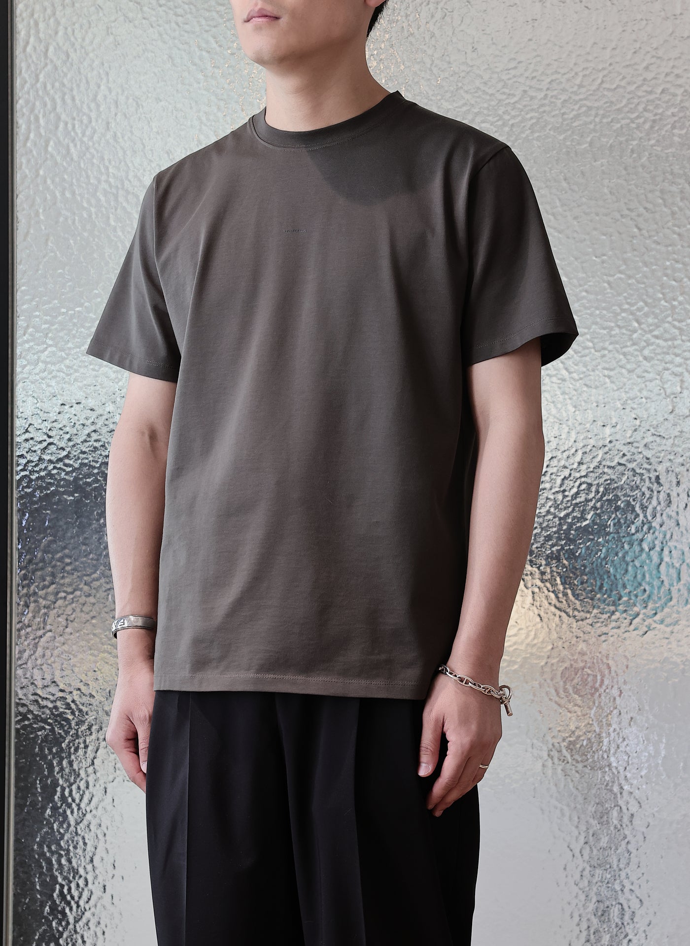 Premium Mercerized Cotton T-Shirt (T01) - Soft Breathable Men's Casual Tee for Everyday Wear & Layering
