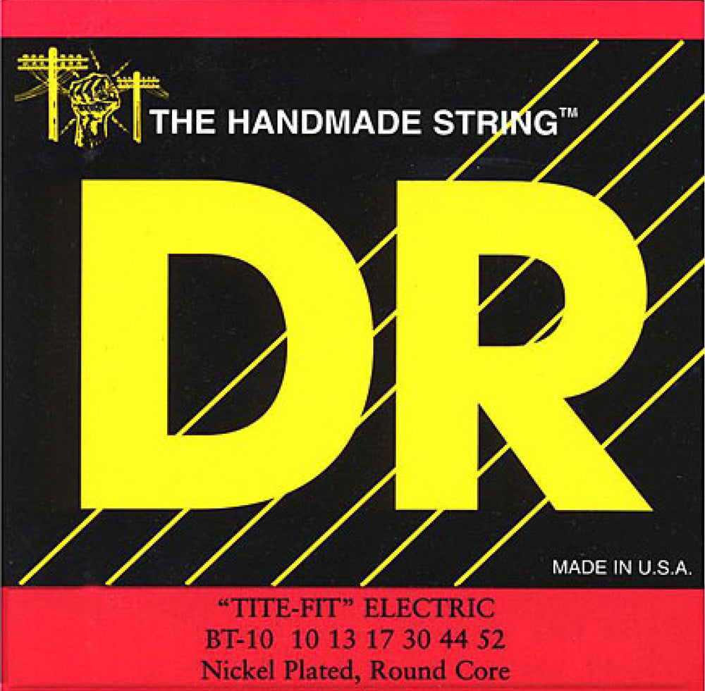 DR Tite Fit BT 10 Gauge Electric Guitar Strings - Premium Bright Tone for Rock, Blues & Metal - Perfect for Stage Performance & Studio Recording