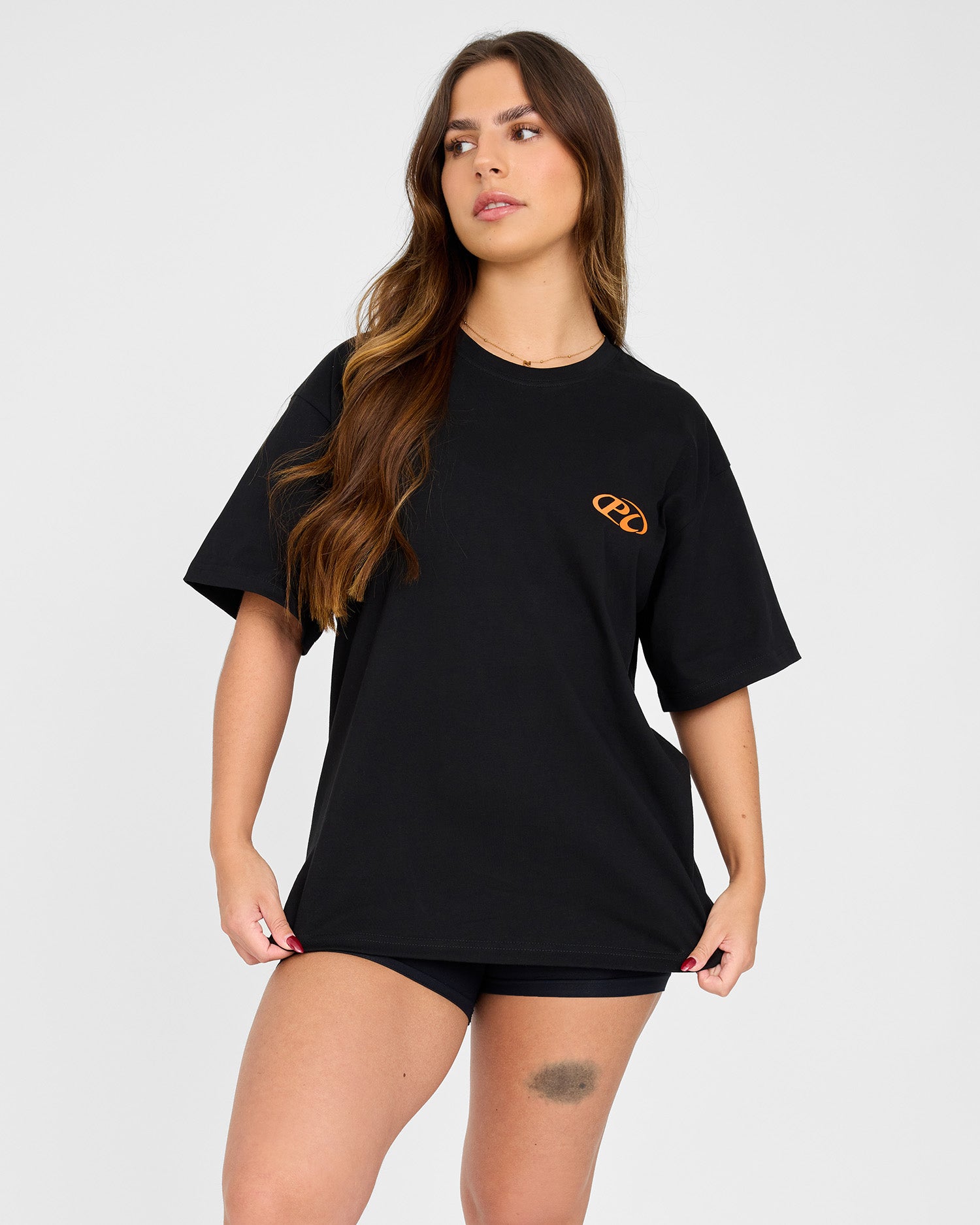 PL Oversized T-Shirt for Women - Soft Cotton Relaxed Fit Tee - Casual Streetwear & Loungewear