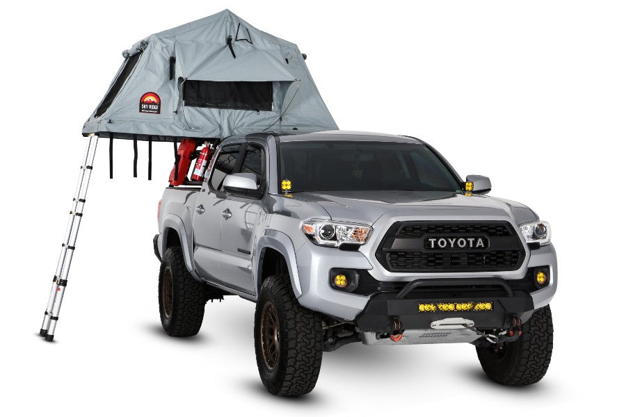 4x4 Sky Ridge Pike 2 Person Roof Top Tent for Camping & Overlanding - Heavy Duty Body Armor Protection for Outdoor Adventures