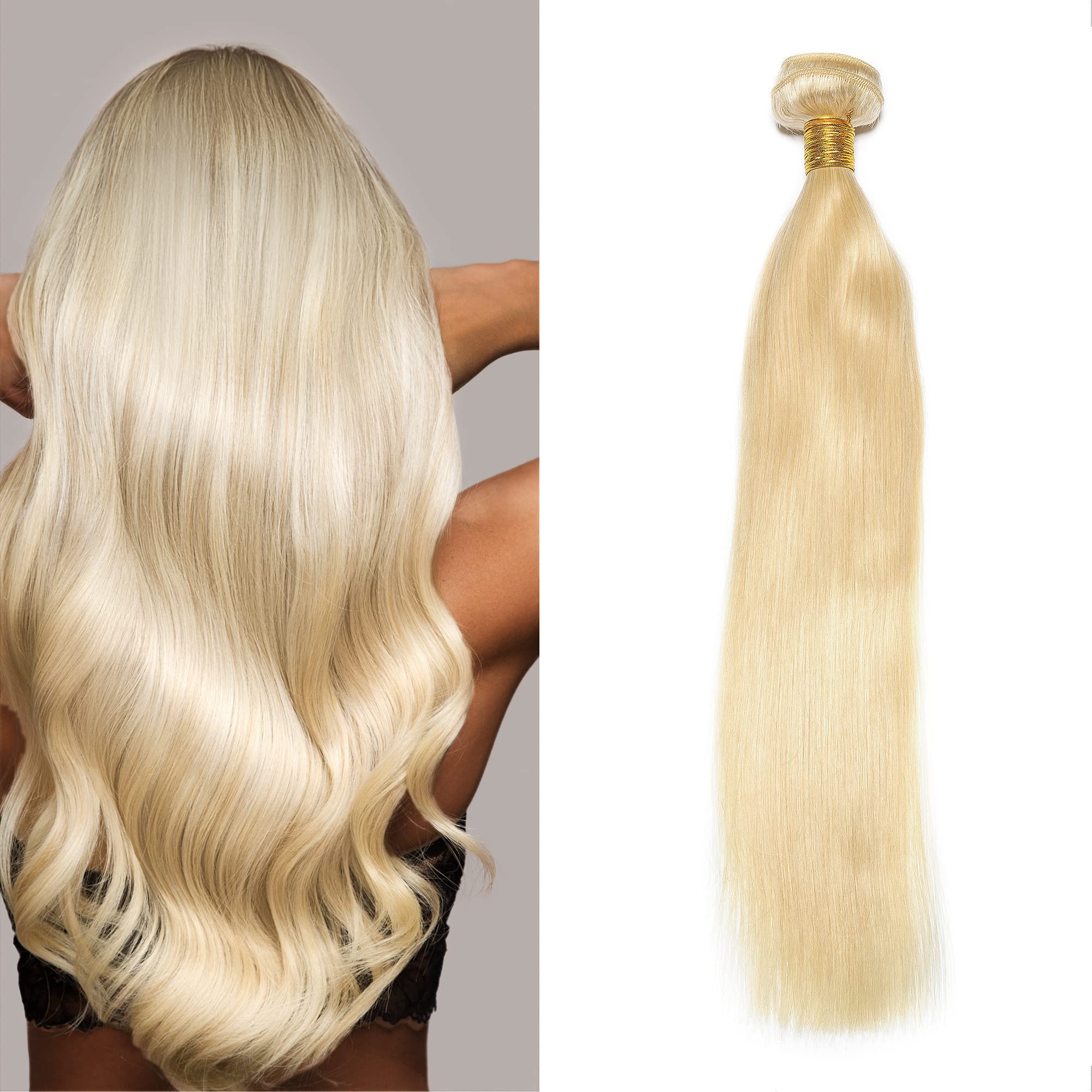 15A Brazilian Virgin Remy Human Hair Bundles - 100% Unprocessed Body Wave 3 Bundles (613, 20, 22, 24 Inches) for Natural Look & Styling - Perfect for Daily Wear, Parties & Special Occasions