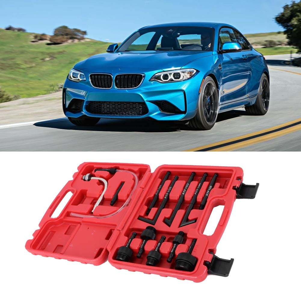 13Pcs Oil Fill Adapter Kit - Universal Fluid Refilling Connector Tool Set for Automotive, Motorcycle & Lawn Equipment Maintenance