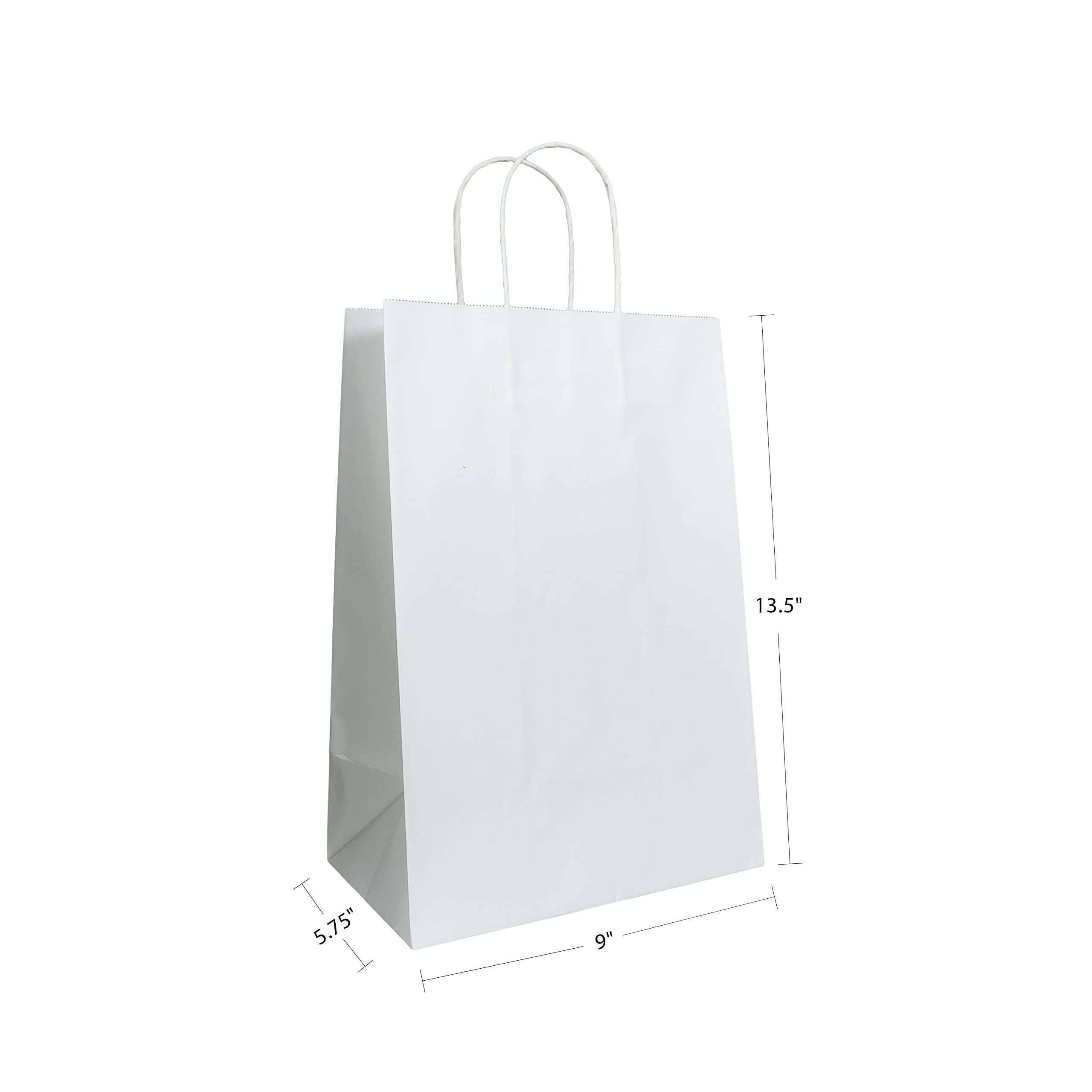 Premium White Kraft Paper Tote Bags 9