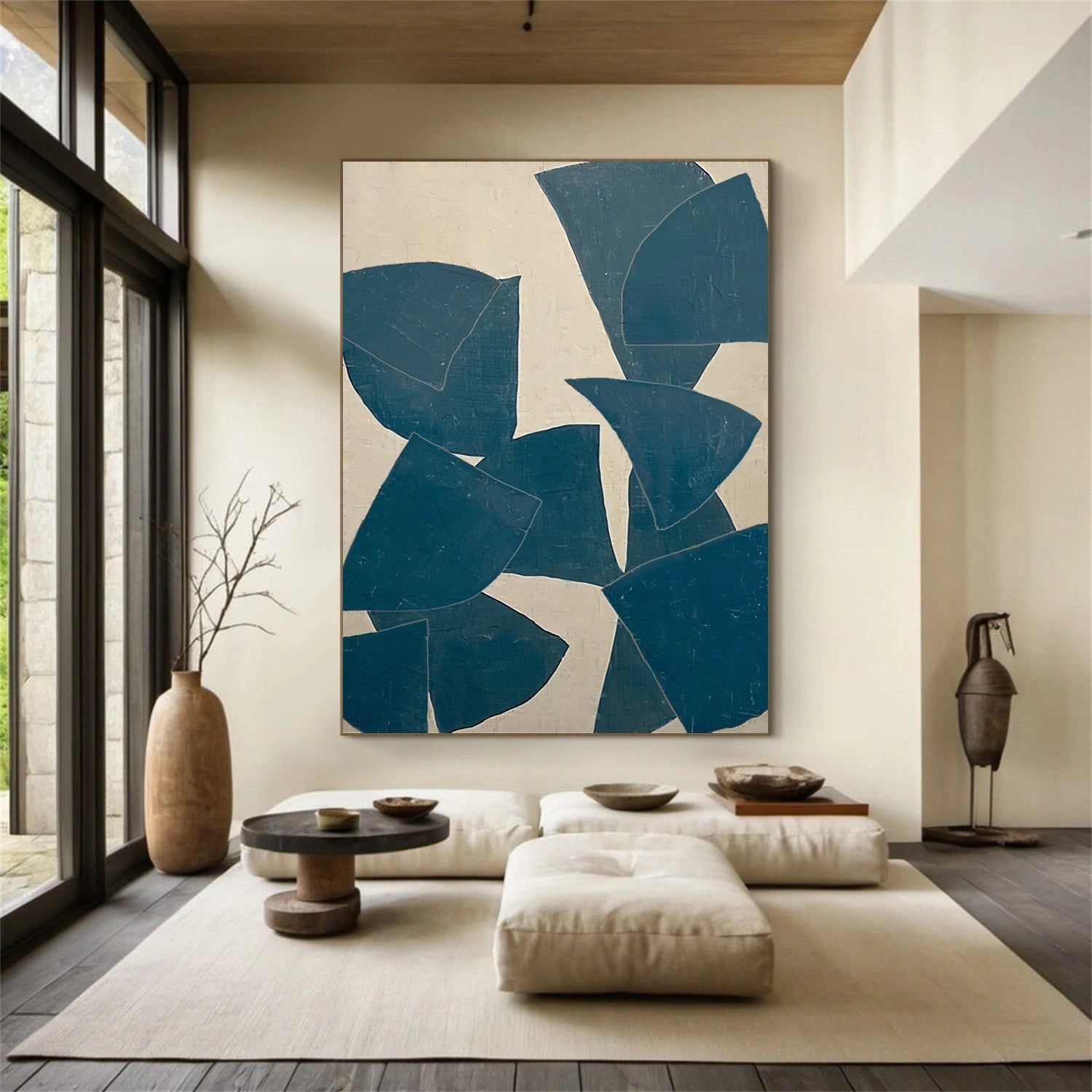 Abstract Painting #AB 452 - Modern Wall Art Decor for Living Room, Bedroom & Office - Unique Handmade Canvas Artwork